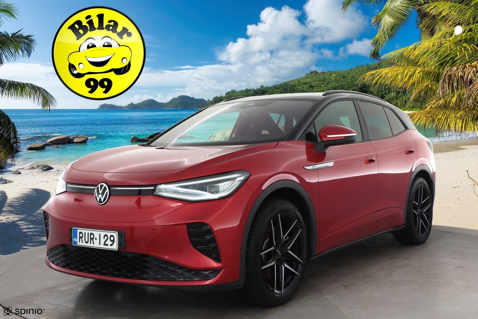 Volkswagen ID.4 2022 GTX Dual Motor AWD Business Max * ILP / ACC / Matrix / 360 / Hierovat Sportpenkit / Navi / Kaistavahti / Keyless * - 1-om Suomi-auto / Akku kuntotarkastettu / 2x Latauskaapelit / Kahdet renkaat aluvanteilla