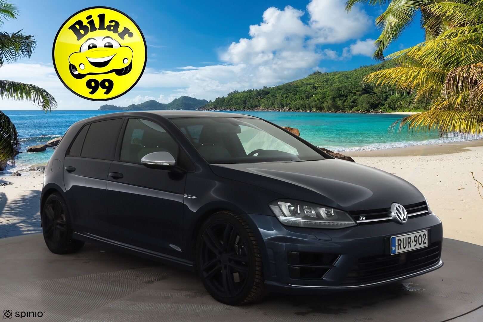 Volkswagen Golf 2016 R 2,0 TSI 221 kW 4MOTION DSG * ACC / P.kamera / Xenon / Sporttipenkit / Apple&Android * - Kahdet renkaat aluvanteilla 
