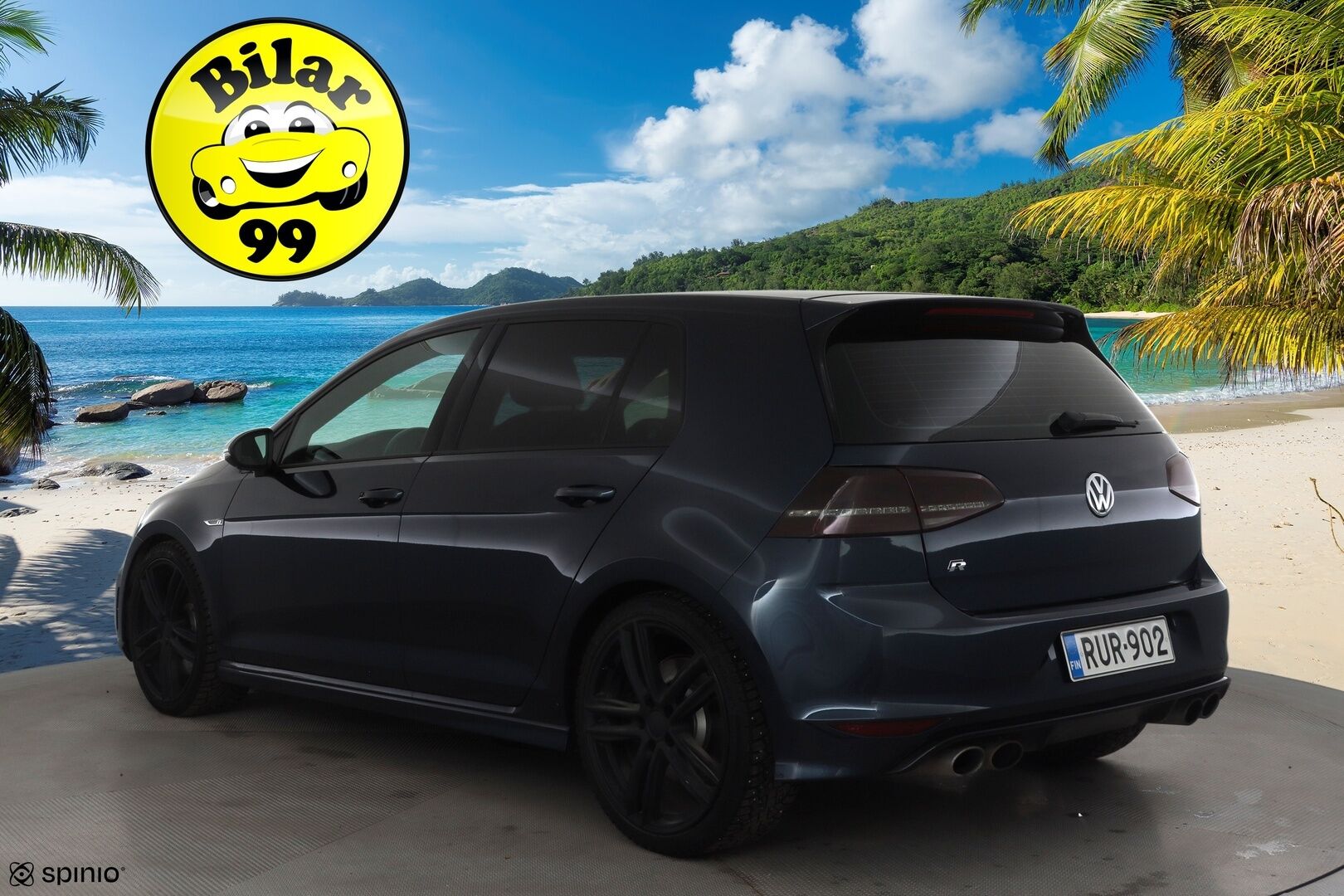 Volkswagen Golf 2016 R 2,0 TSI 221 kW 4MOTION DSG * ACC / P.kamera / Xenon / Sporttipenkit / Apple&Android * - Kahdet renkaat aluvanteilla 