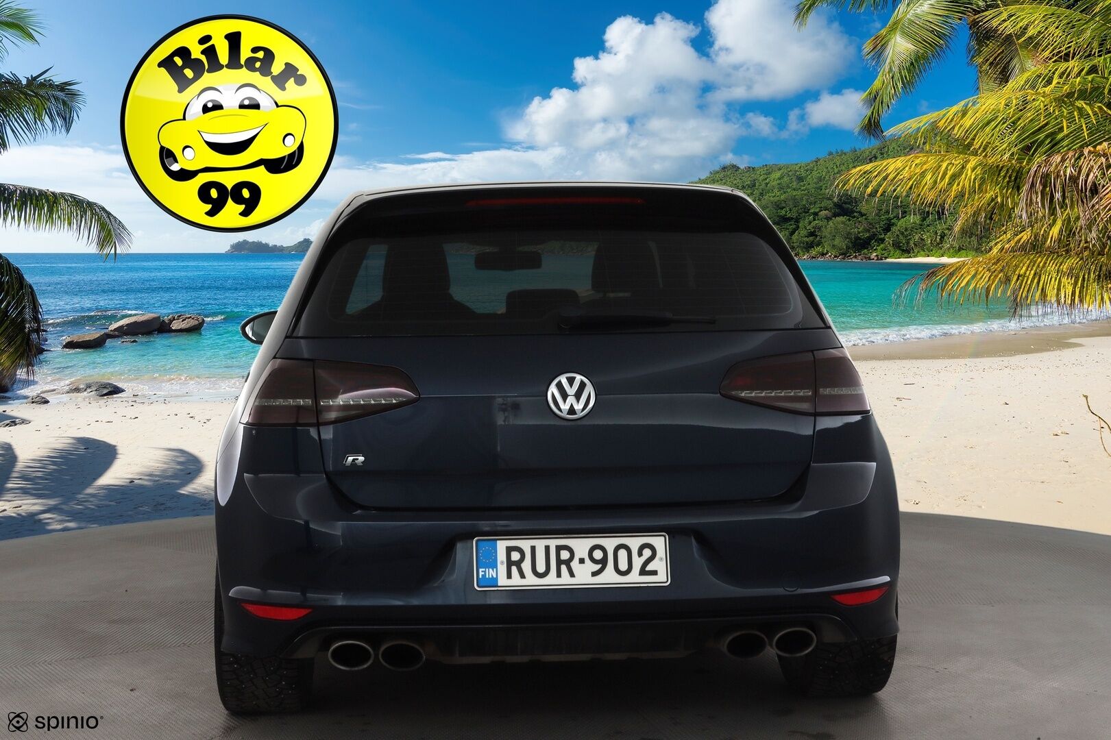 Volkswagen Golf 2016 R 2,0 TSI 221 kW 4MOTION DSG * ACC / P.kamera / Xenon / Sporttipenkit / Apple&Android * - Kahdet renkaat aluvanteilla 