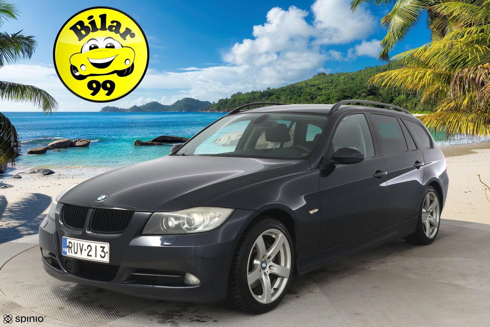 BMW 330 2007 xiA E91 Touring - YritysOutlet - Myydään vain yrityksille  **Sporttipenkit muistilla / Webasto / ACC / iDrive** - Kahdet renkaat vanteineen ja kattava huoltohistoria!