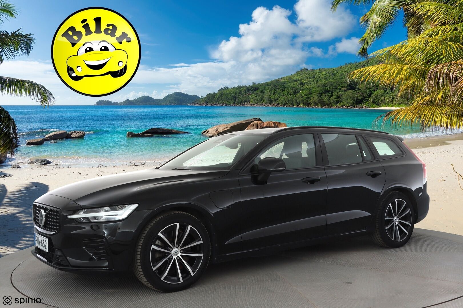 Volvo V60 2023 T6 AWD Long Range Plus Dark aut - | H&K | ACC | Full-LED | P.Kamera | Sporttipenkit Muistilla | Navi | Kaistavahti | Katveavustin | Keyless | Lisälämmitin | 1-om Suomi-auto | 2x Latauskaapelit | Kahdet renkaat | Merkkihuollot |
