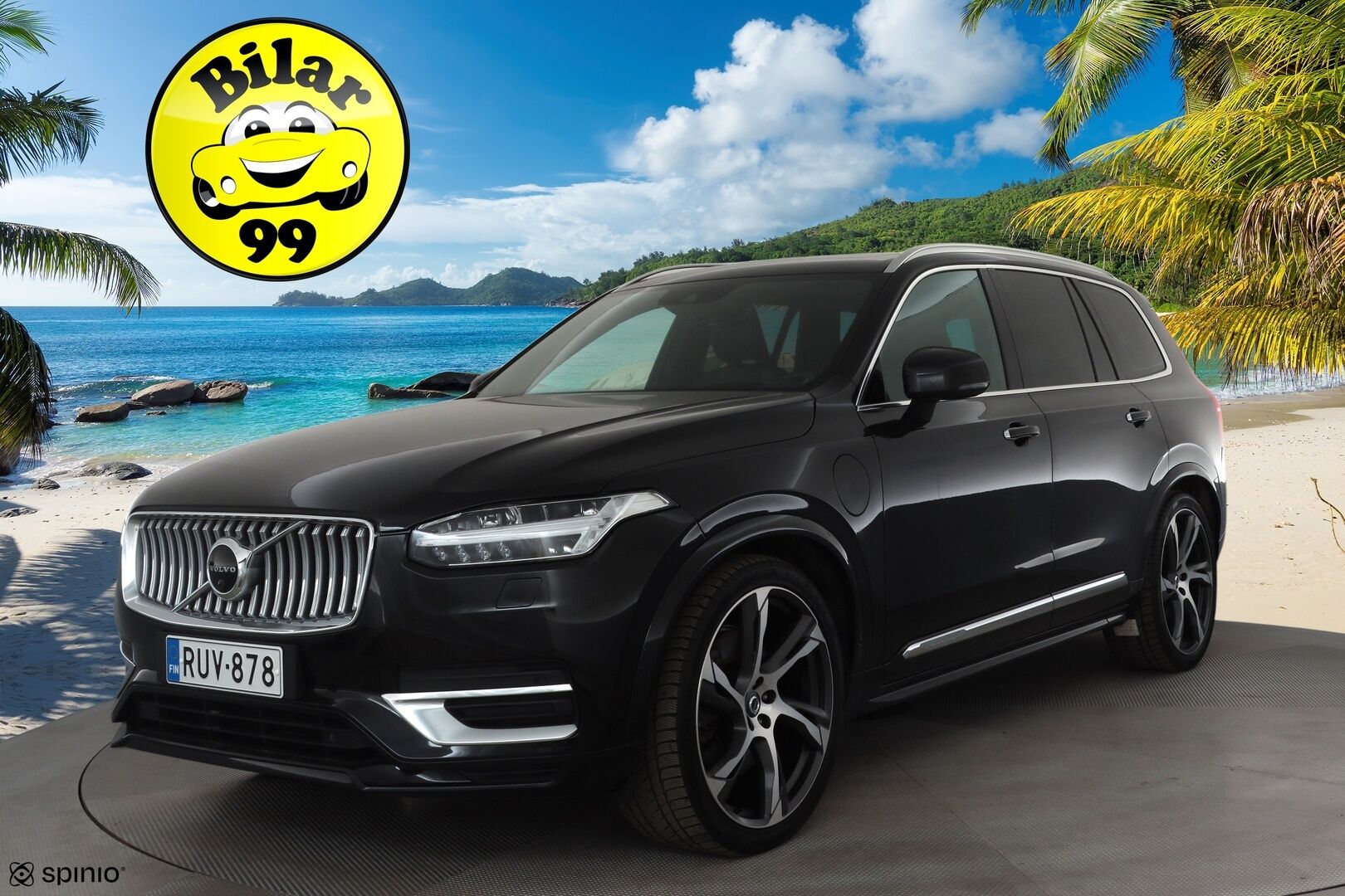 Volvo XC90 2020 T8 TwE AWD Inscription aut 7-P * ACC / HUD / Panorama / Ilma-alusta / Muistpenkit / Ilmastoidut nahat / Koukku / Full LED / 360° * - Webasto / Hierovat penkit / Kahdet renkaat aluvanteilla / Merkkihuollettu