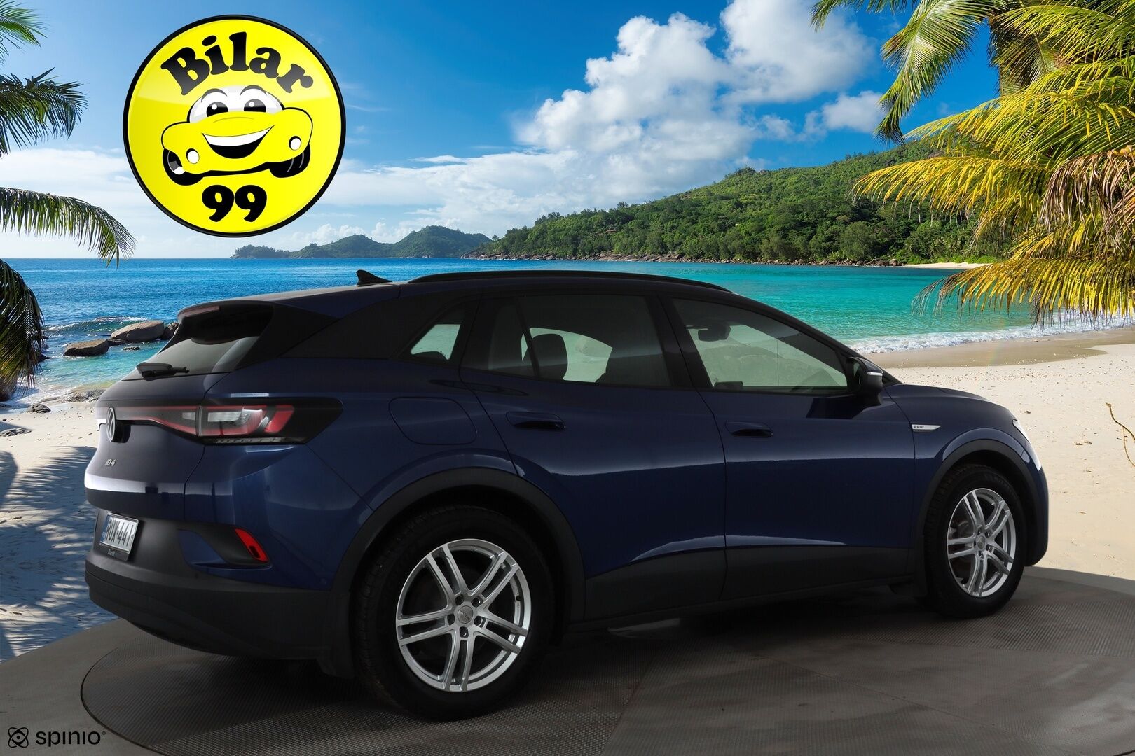 Volkswagen ID.4 2023 Pro 128 kW, akku 77 kWh * ACC / ILP / P.kamera / Koukku / Keyless / LED / Apple&Android * - 1.Om suomi-auto / Akku kuntotarkastettu SoH 95,1% / Kahdet Renkaat / Merkkihuollettu