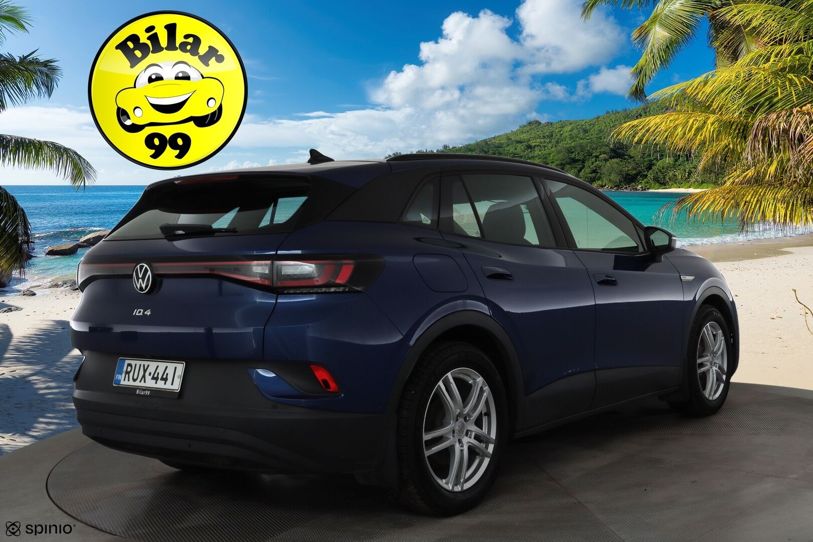 Volkswagen ID.4 2023 Pro 128 kW, akku 77 kWh * ACC / ILP / P.kamera / Koukku / Keyless / LED / Apple&Android * - 1.Om suomi-auto / Akku kuntotarkastettu SoH 95,1% / Kahdet Renkaat / Merkkihuollettu