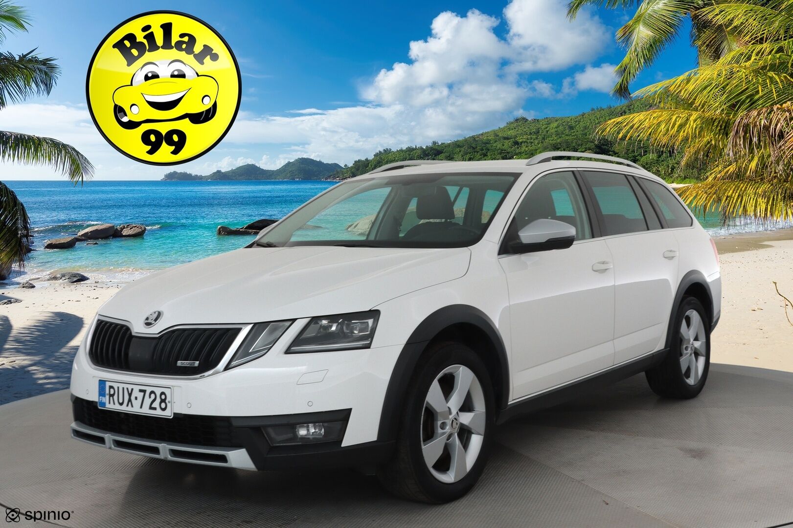 Skoda Octavia 2020 Combi 2,0 TDI 184 4x4 Scout DSG Autom. **Webasto / Koukku / Adapt.Vakkari / LED-valot / P.Kamera / Navi / Keyless** - Kahdet Renkaat 