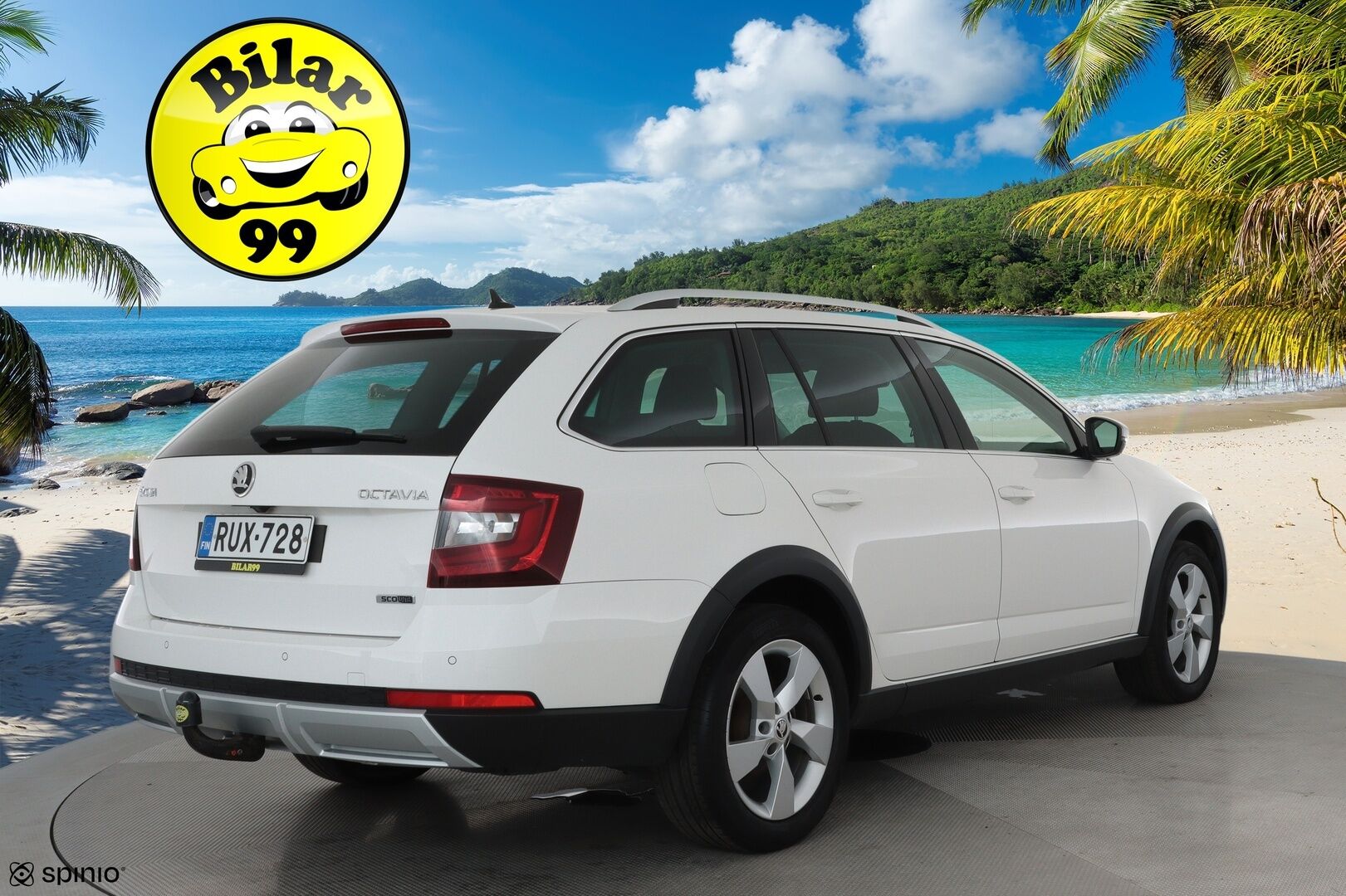 Skoda Octavia 2020 Combi 2,0 TDI 184 4x4 Scout DSG Autom. **Webasto / Koukku / Adapt.Vakkari / LED-valot / P.Kamera / Navi / Keyless** - Kahdet Renkaat 