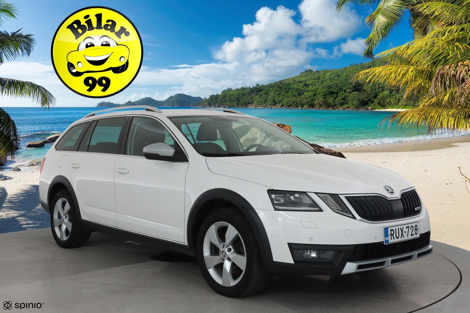 Skoda Octavia 2020 Combi 2,0 TDI 184 4x4 Scout DSG Autom. **Webasto / Koukku / Adapt.Vakkari / LED-valot / P.Kamera / Navi / Keyless** - Kahdet Renkaat 