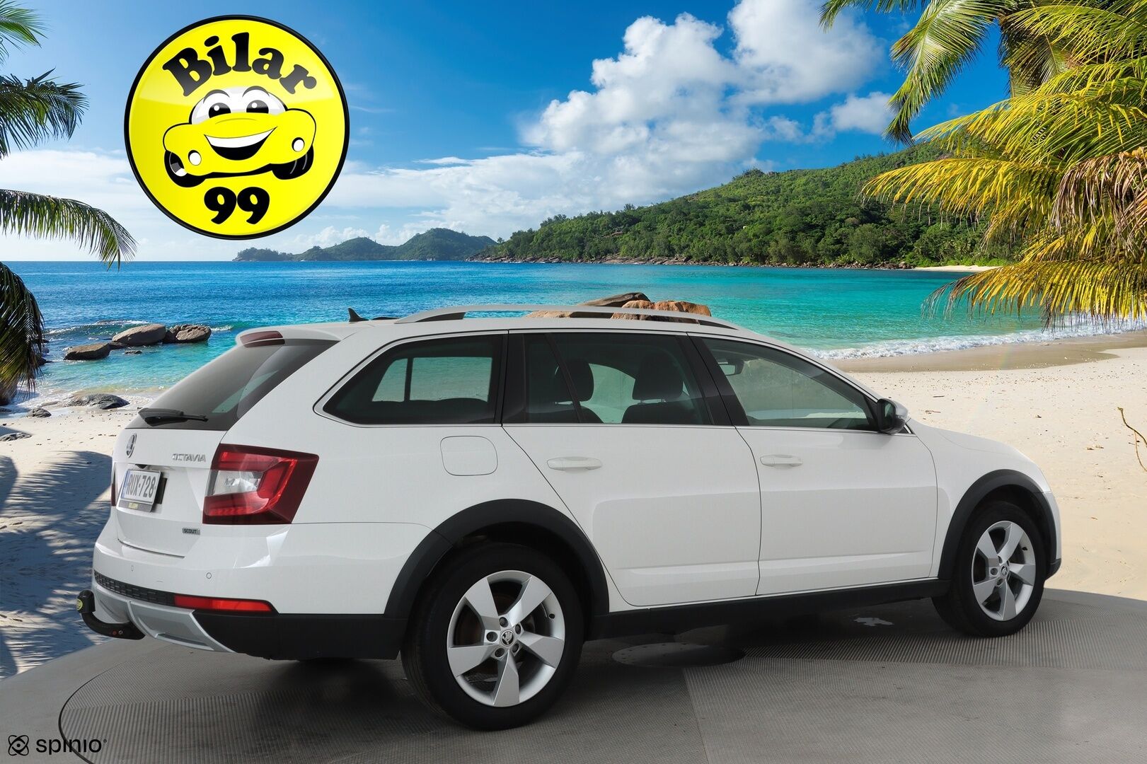Skoda Octavia 2020 Combi 2,0 TDI 184 4x4 Scout DSG Autom. **Webasto / Koukku / Adapt.Vakkari / LED-valot / P.Kamera / Navi / Keyless** - Kahdet Renkaat 