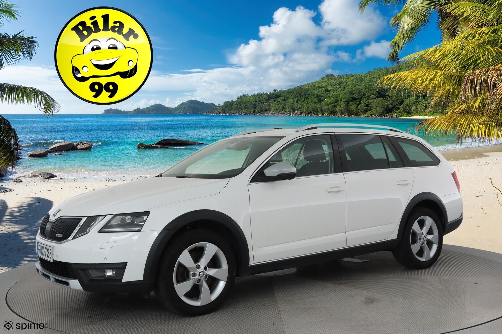 Skoda Octavia 2020 Combi 2,0 TDI 184 4x4 Scout DSG Autom. **Webasto / Koukku / Adapt.Vakkari / LED-valot / P.Kamera / Navi / Keyless** - Kahdet Renkaat 
