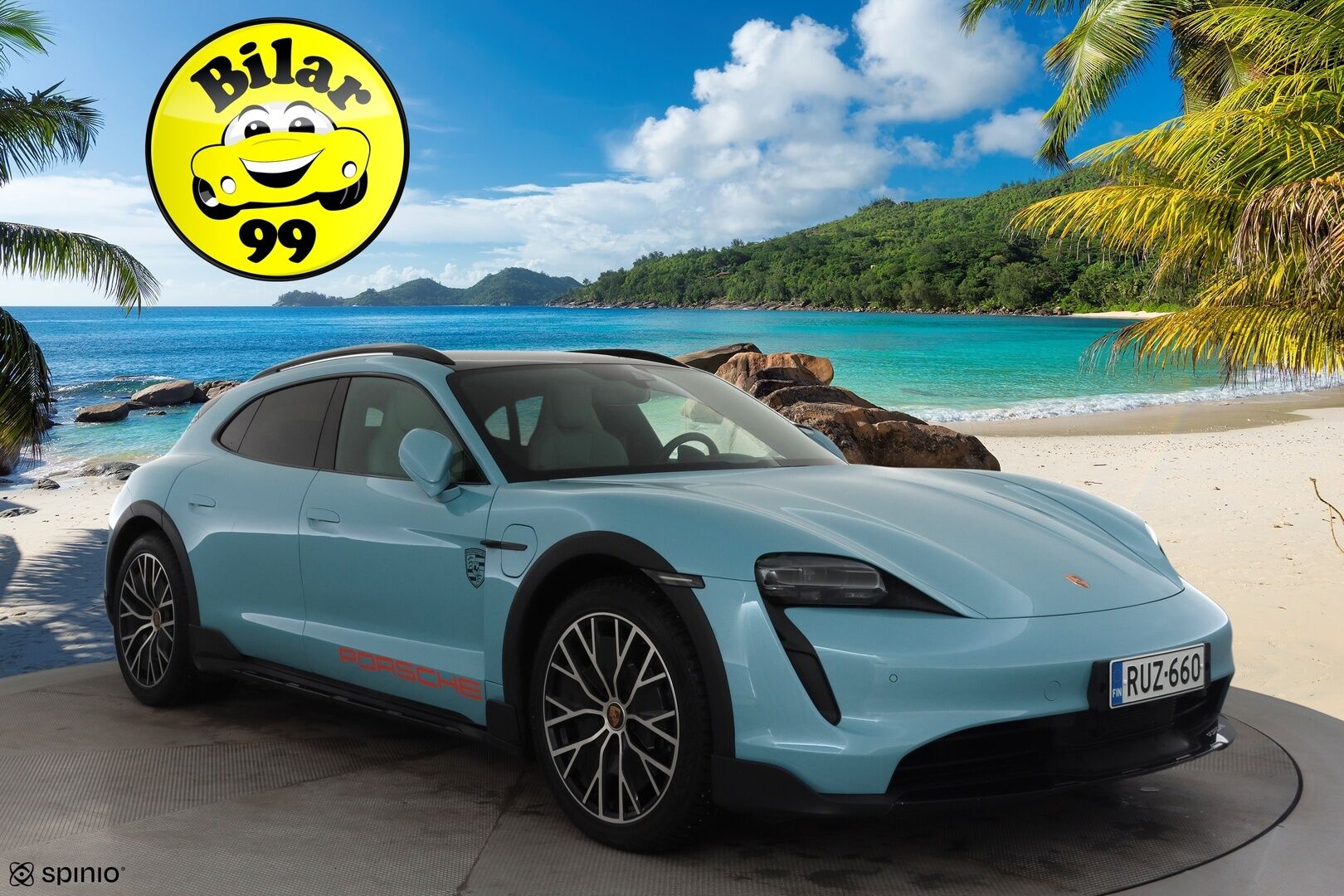 Porsche Taycan 2023 4 Cross Turismo * ACC / 360° / ILP / Muistipenkit / PDLS+ / PASM / Sport Chrono / Lasikatto / Comfort Access / Navi * - Suomi-auto / Kahdet renkaat aluvanteilla / Merkkihuollettu / Akku kuntotarkastettu