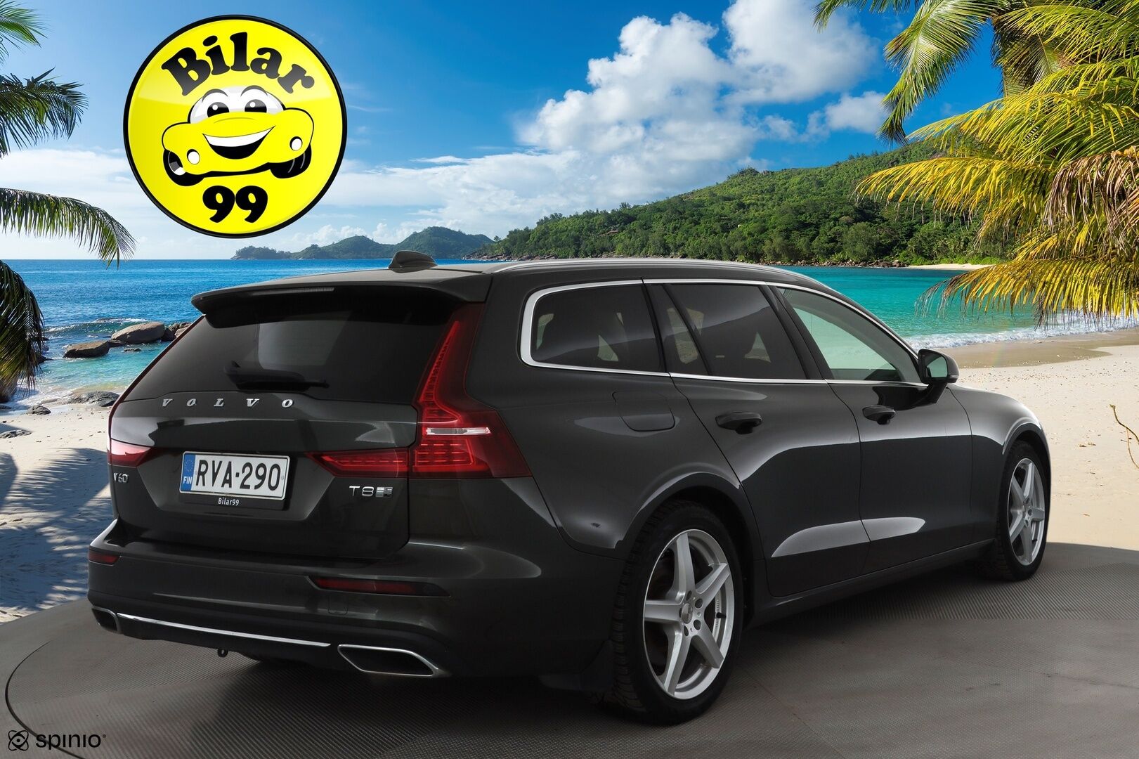 Volvo V60 2019 T8 AWD Inscription aut * ACC / P.kamera / Webasto / LED / Koukku / Panorama / Muistipenkki / Sporttinahat / KeylessGo * - Kahdet renkaat aluvanteilla / Merkkihuollettu