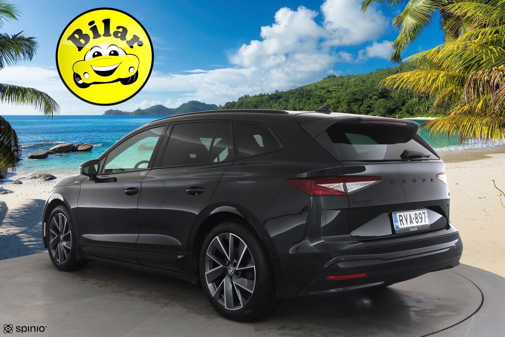 Skoda Enyaq 2023 80 SportLine iV - | ILP | Koukku | ACC | Matrix-LED | P.Kamera | Muistipenkki | Navi | Kaistavahti | Keyless | Merkkihuollot | Kahdet renkaat | Suomi-auto |