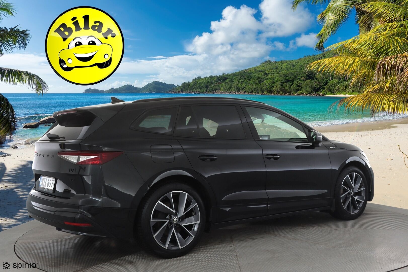 Skoda Enyaq 2023 80 SportLine iV - | ILP | Koukku | ACC | Matrix-LED | P.Kamera | Muistipenkki | Navi | Kaistavahti | Keyless | Merkkihuollot | Kahdet renkaat | Suomi-auto |
