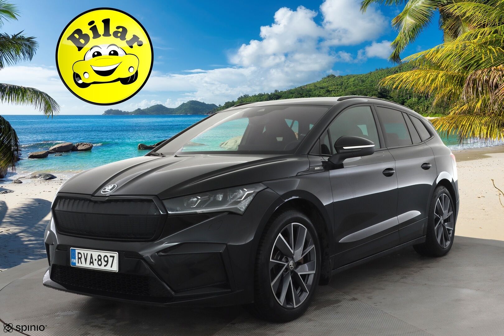 Skoda Enyaq 2023 80 SportLine iV - | ILP | Koukku | ACC | Matrix-LED | P.Kamera | Muistipenkki | Navi | Kaistavahti | Keyless | Merkkihuollot | Kahdet renkaat | Suomi-auto |