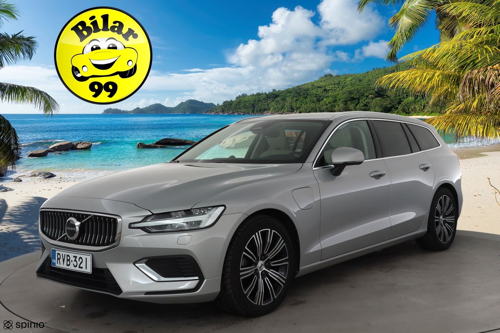 Volvo V60 2023 T8 AWD Long Range High Performance Plus Bright aut * ACC / P.kamera / Full LED / B&W / Muistipenkit / Koukku * - 1.Om Suomi-auto / Akku kuntotarkastettu! / Kahdet renkaat aluvanteilla / Merkkihuollettu / Huippuvarusteet