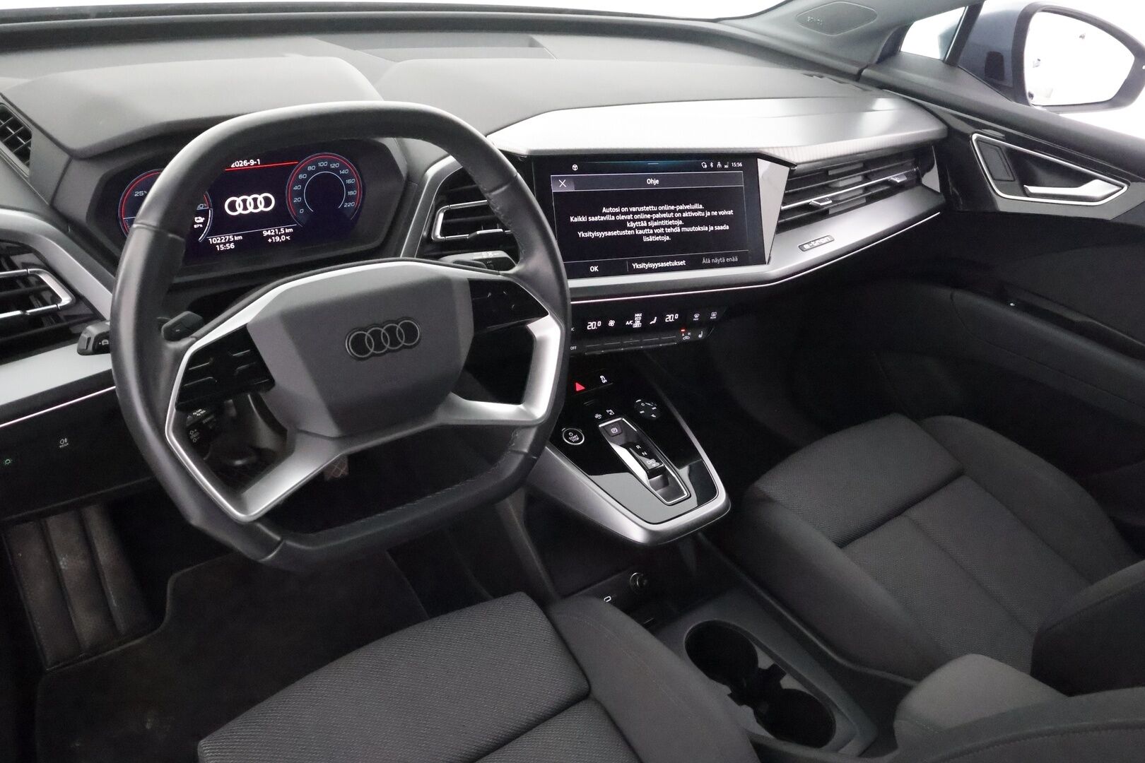 Audi Q4 e-tron 2023 45 e-tron quattro - | ACC | ILP | SONOS | Sporttipenkit | Ambient Light | P.kamera | Sähk. takaluukku | Navi | Digimittaristo | BSM | Kaistavahti | 1-om suomiauto | ALV | 