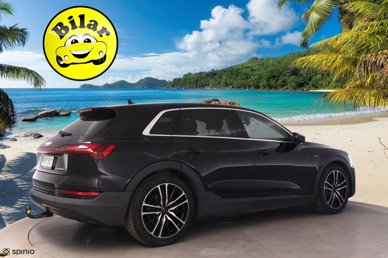 AUDI E-TRON 2020 e-tron 50 *Digimittaristo / Navi / S-Luukku / Koukku / LED* - Juuri huollettu / Merkkiliikkeen huoltohistoria / Huippu nastarenkaat / Koukullinen