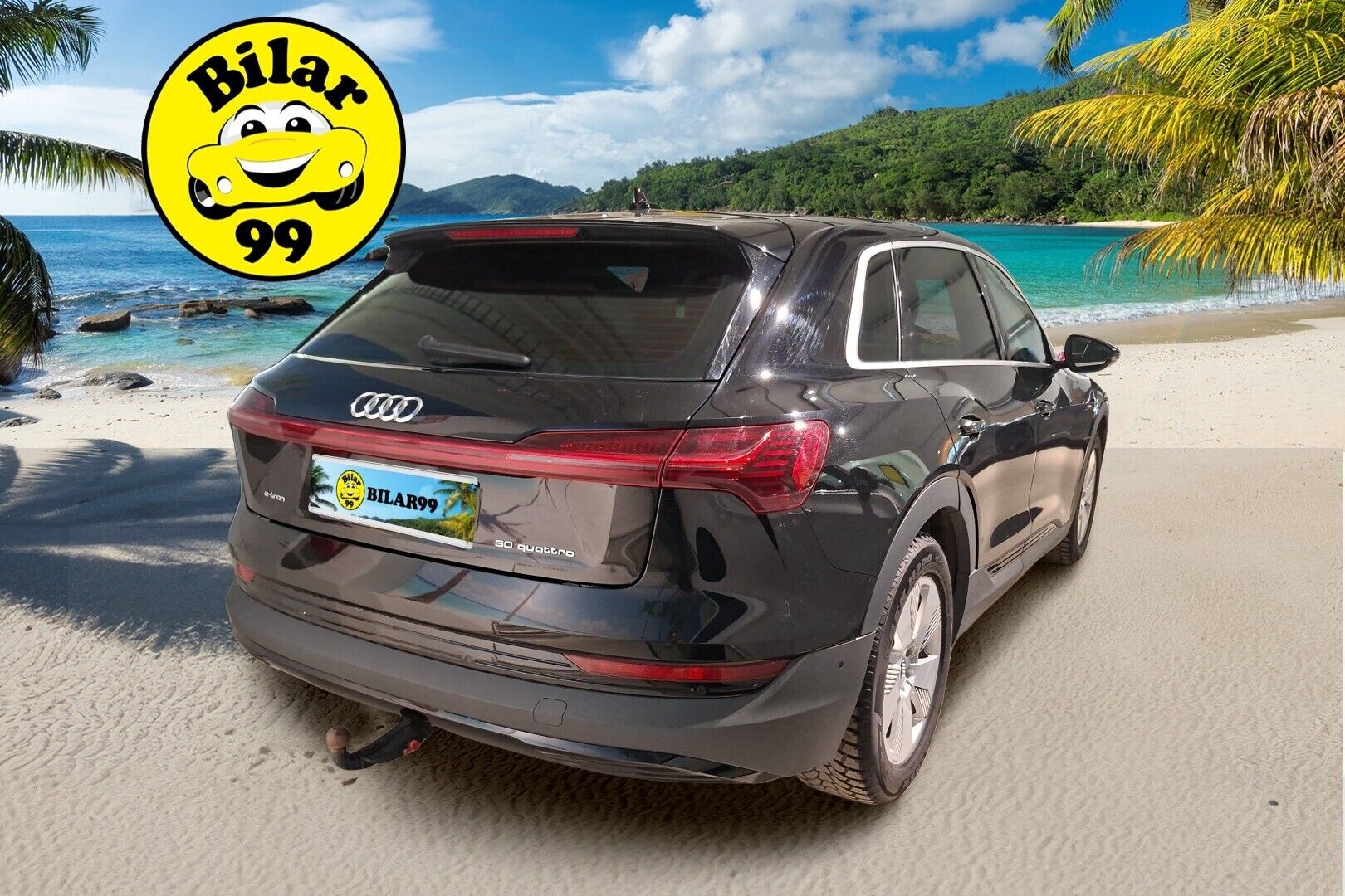 AUDI E-TRON 2020 e-tron 50 *Digimittaristo / Navi / Vakkari / Koukku* - Juuri huollettu / Merkkiliikkeen huoltohistoria / Huippu nastarenkaat / Koukullinen