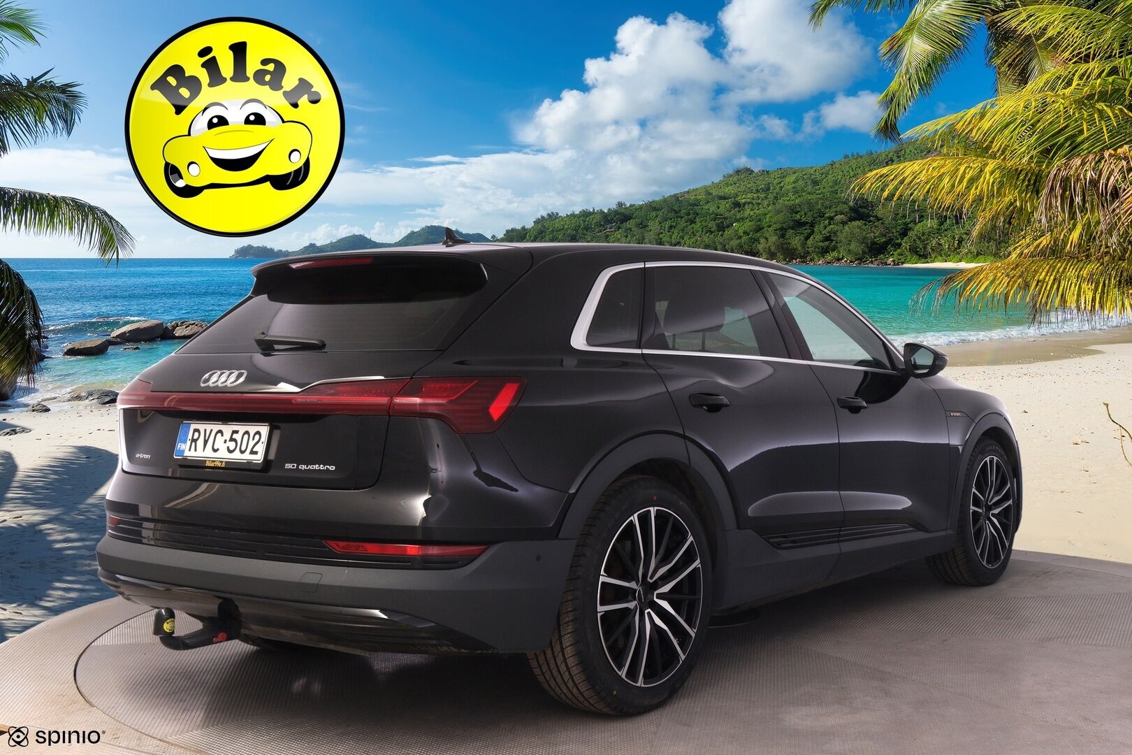 AUDI E-TRON 2020 e-tron 50 *Digimittaristo / Navi / S-Luukku / Koukku / LED* - Juuri huollettu / Merkkiliikkeen huoltohistoria / Huippu nastarenkaat / Koukullinen
