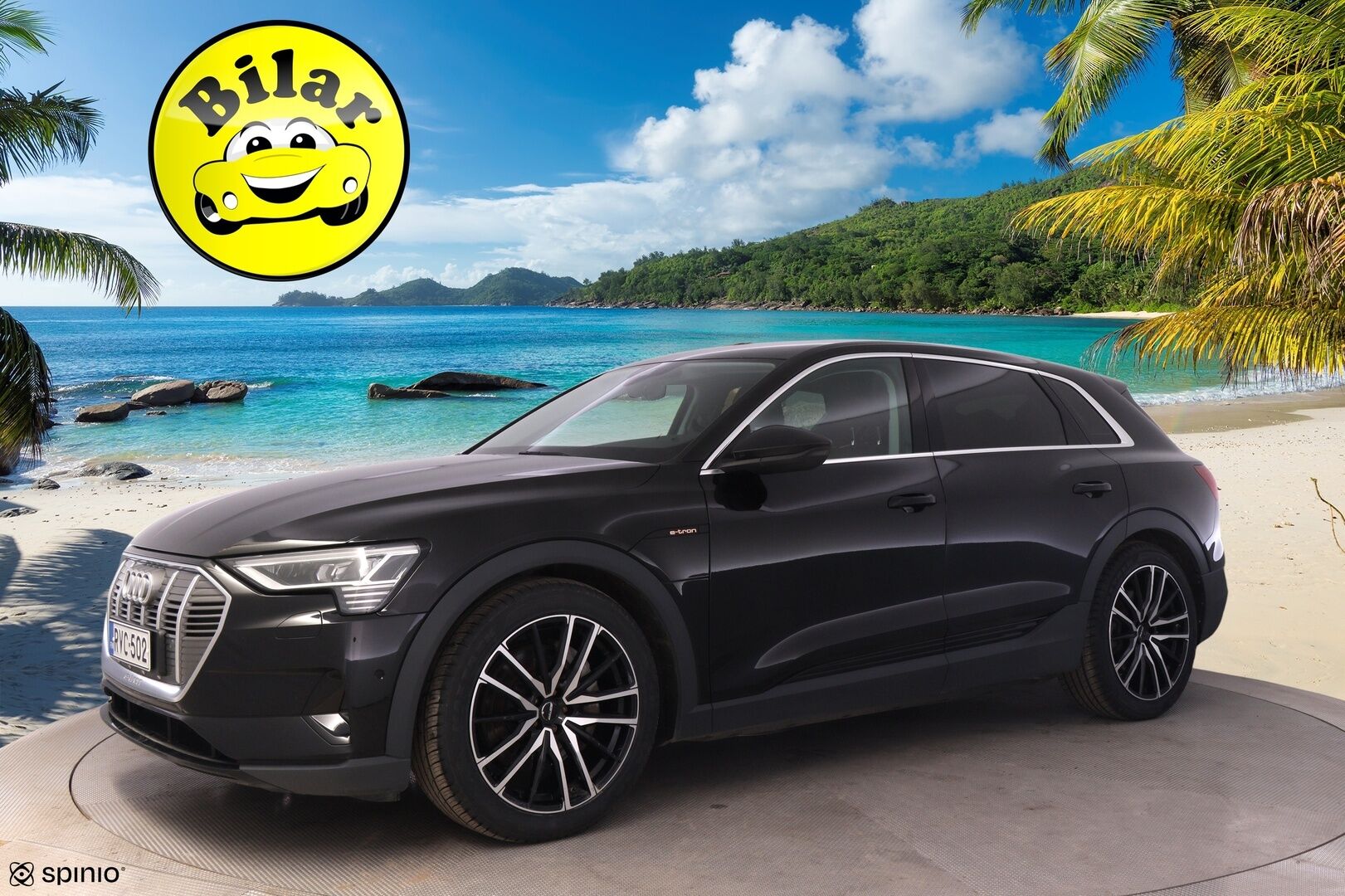 AUDI E-TRON 2020 e-tron 50 *Digimittaristo / Navi / S-Luukku / Koukku / LED* - Juuri huollettu / Merkkiliikkeen huoltohistoria / Huippu nastarenkaat / Koukullinen