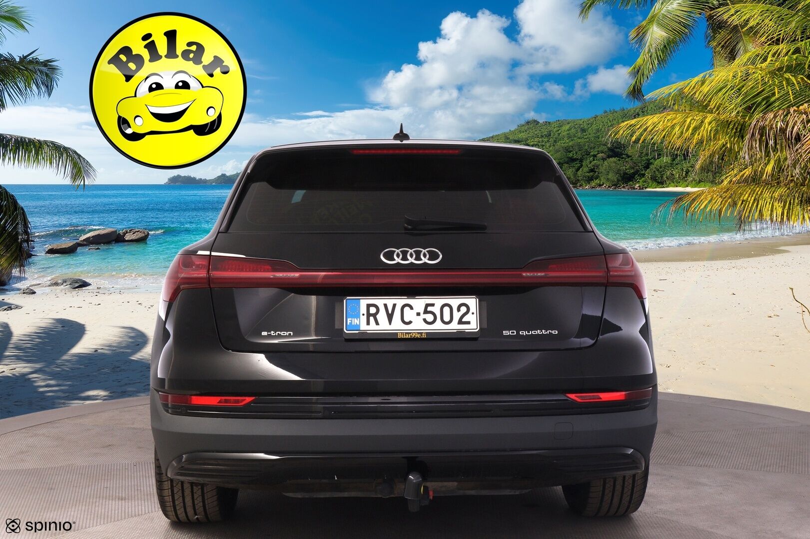 AUDI E-TRON 2020 e-tron 50 *Digimittaristo / Navi / S-Luukku / Koukku / LED* - Juuri huollettu / Merkkiliikkeen huoltohistoria / Huippu nastarenkaat / Koukullinen