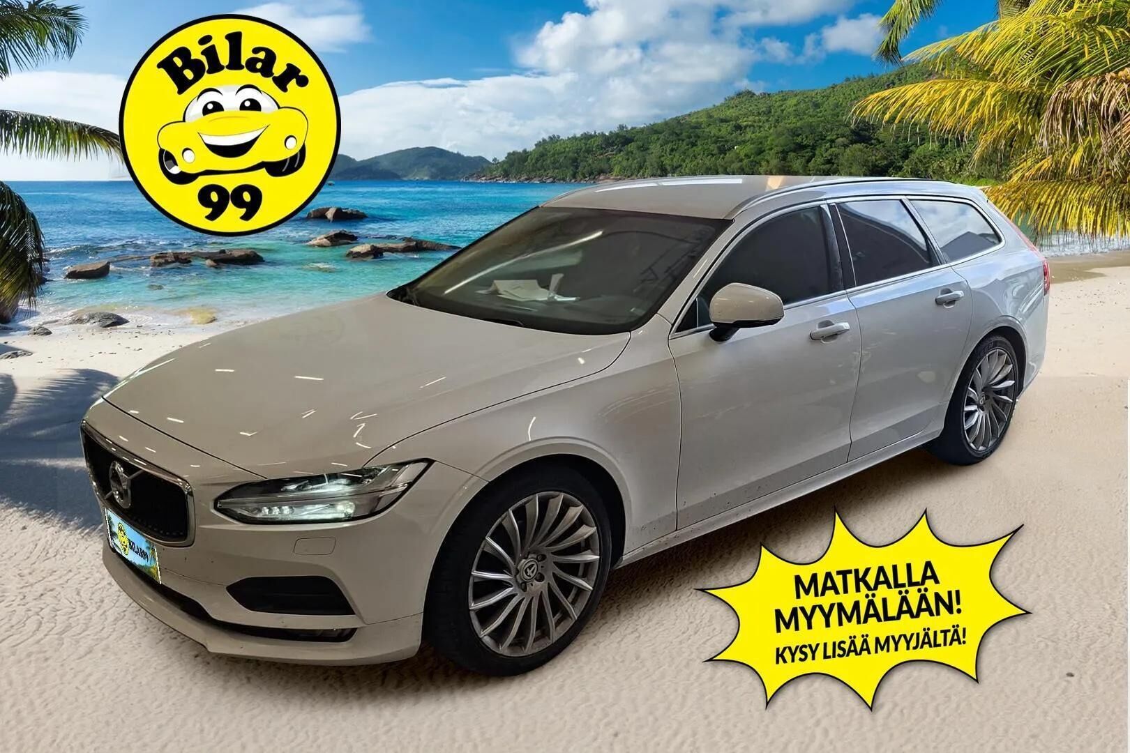 Volvo V90 2019 D4 Momentum aut - ACC | Webasto | Tutkat | Ratinlämmitin | Keyless | Kahdet renkaat aluvantein | Jakohihna vaihdettu | Seuraava katsastus 01/2027
