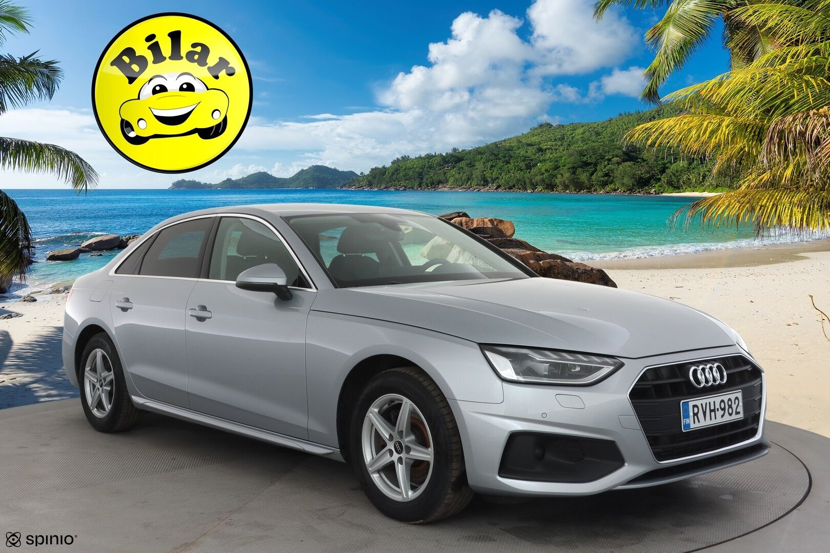 Audi A4 2023 Sedan Progress 35 TFSI 110kW MHEV S tronic - Suomiauto | Webasto | Peruutuskamera | Digital Cockpit | Vetokoukku | Black Optic |  Matrix LED | Huippuvarusteet!