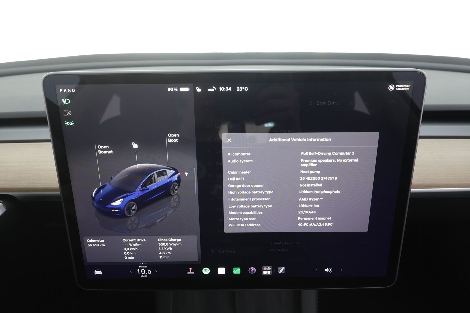 Tesla Model 3 2023 RWD - | ILP | Lasikatto | ACC | Matrix-LED | P.Kamera | Muistipenkki | Premium Speakers | Navi | Kaistavahti | Keyless | 1-om Suomi-auto | 2x Latauskaapelit | Kahdet renkaat |