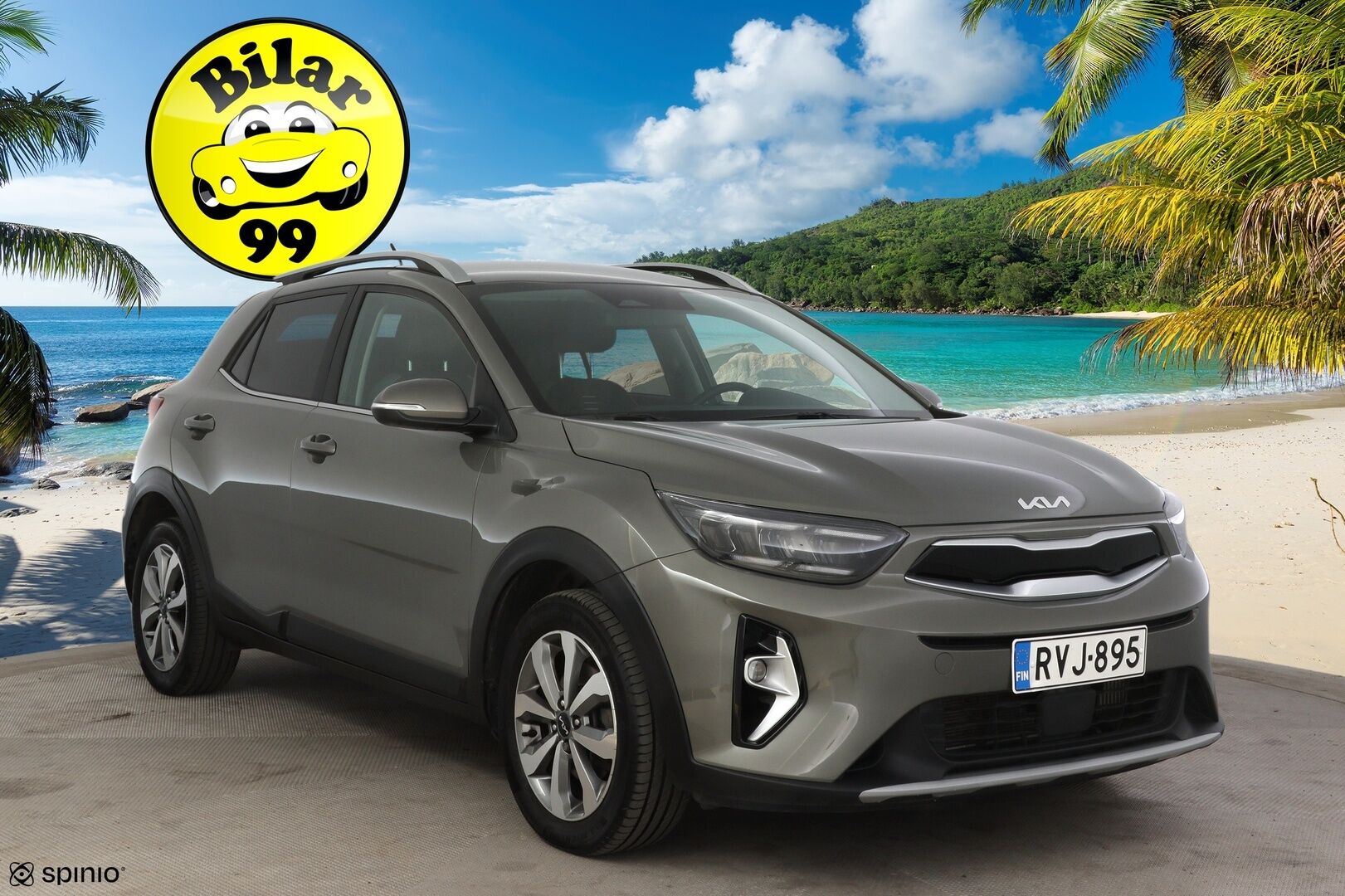 Kia Stonic 2023 1,0 T-GDI 100hv EX DCT Premium Gray * Vakkari / P-kamera / Tutkat takana / Ratinlämmitin / AppleCarPlay * - * 1.om Suomi-auto / Kahdet merkkirenkaat alumiinivanteilla! *