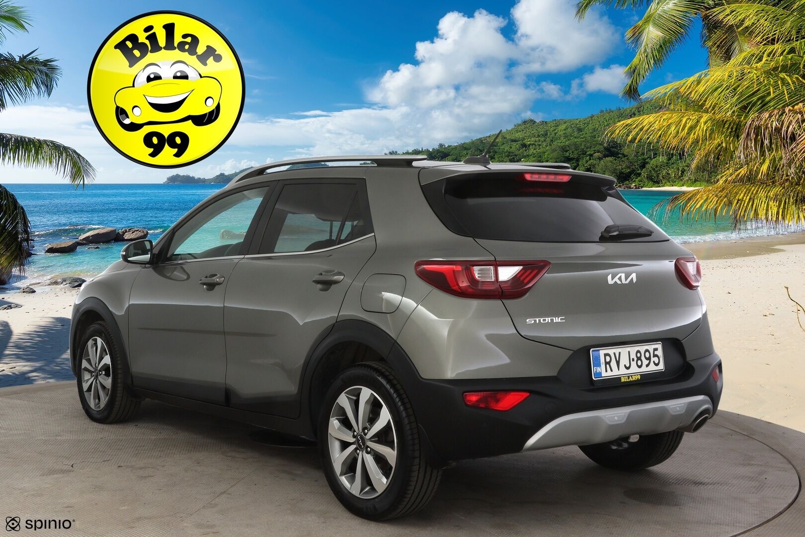 Kia Stonic 2023 1,0 T-GDI 100hv EX DCT Premium Gray * Vakkari / P-kamera / Tutkat takana / Ratinlämmitin / AppleCarPlay * - * 1.om Suomi-auto / Kahdet merkkirenkaat alumiinivanteilla! *