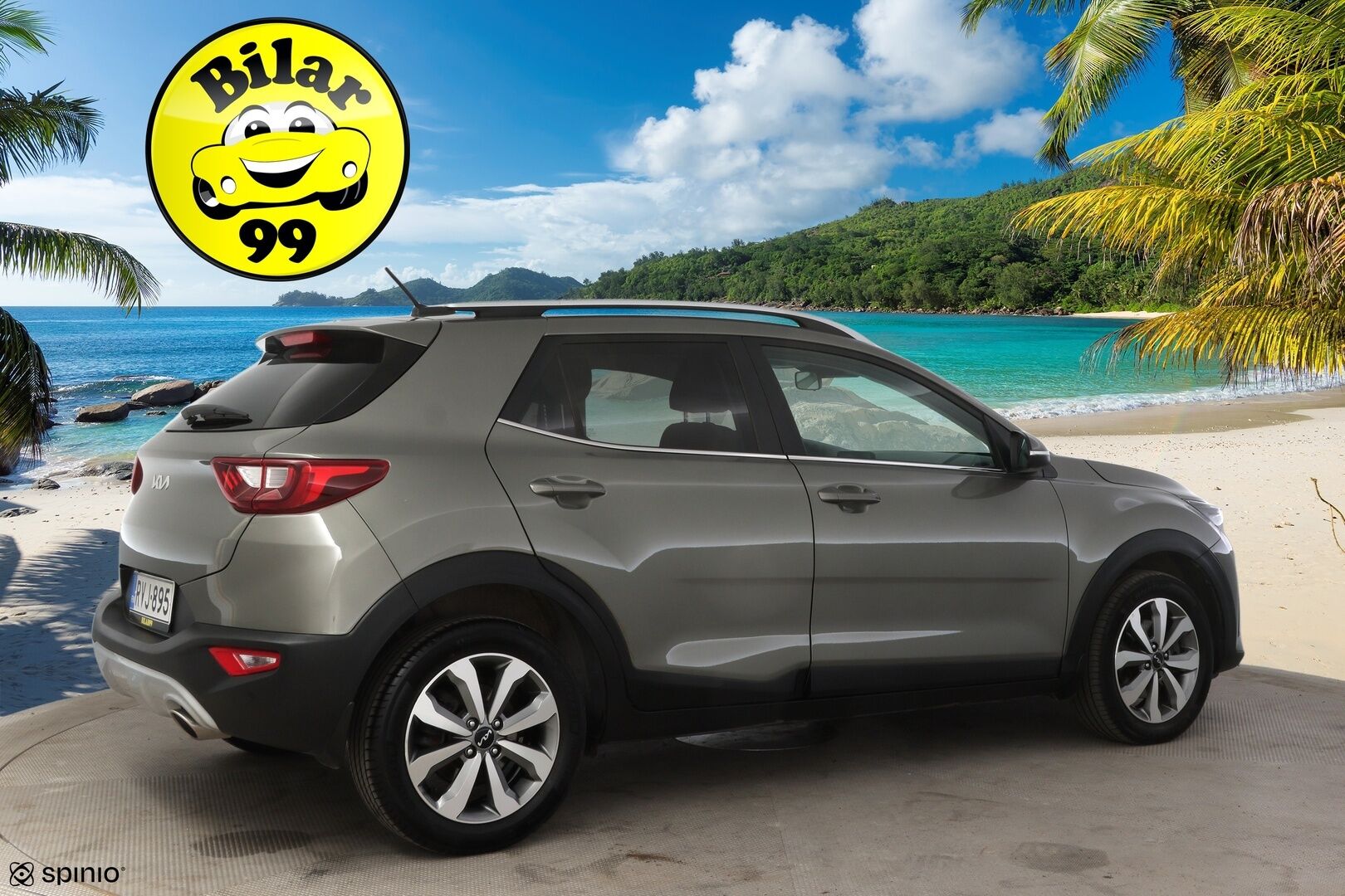 Kia Stonic 2023 1,0 T-GDI 100hv EX DCT Premium Gray * Vakkari / P-kamera / Tutkat takana / Ratinlämmitin / AppleCarPlay * - * 1.om Suomi-auto / Kahdet merkkirenkaat alumiinivanteilla! *