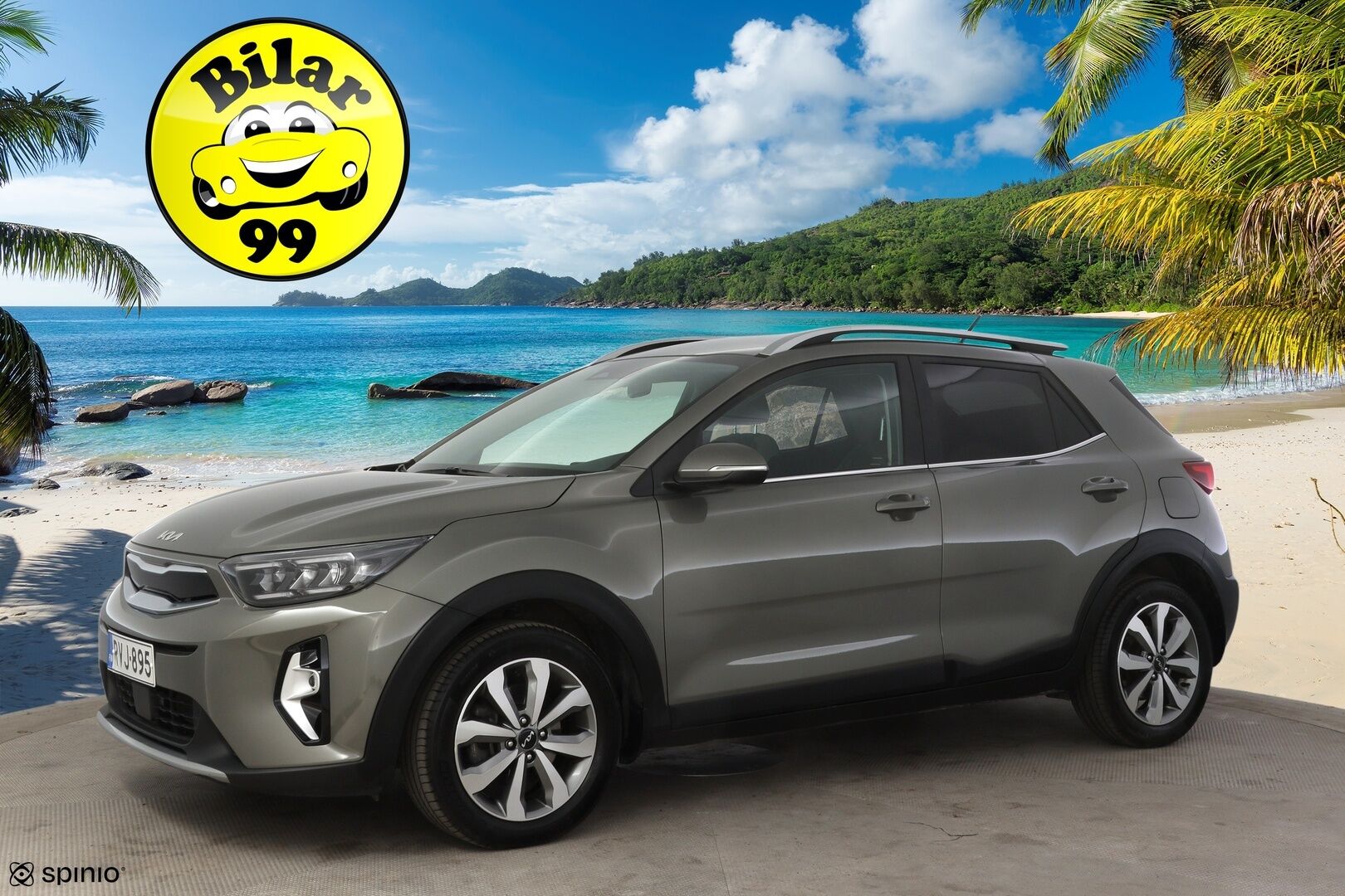 Kia Stonic 2023 1,0 T-GDI 100hv EX DCT Premium Gray * Vakkari / P-kamera / Tutkat takana / Ratinlämmitin / AppleCarPlay * - * 1.om Suomi-auto / Kahdet merkkirenkaat alumiinivanteilla! *