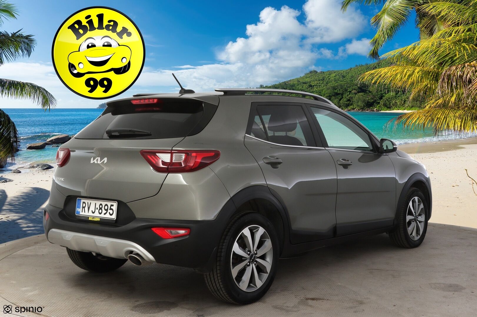 Kia Stonic 2023 1,0 T-GDI 100hv EX DCT Premium Gray * Vakkari / P-kamera / Tutkat takana / Ratinlämmitin / AppleCarPlay * - * 1.om Suomi-auto / Kahdet merkkirenkaat alumiinivanteilla! *
