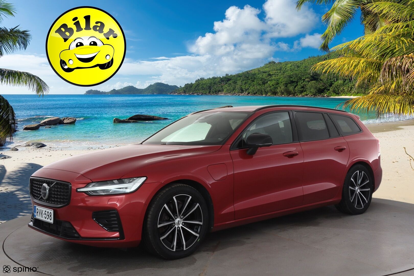 Volvo V60 2024 T6 AWD Long Range Plus Dark aut - | Koukku | ACC | 360 | Full-LED | Sporttinahat Muistilla | Lisälämmitin | Kaistavahti | Navi | Keyless | 2x Latauskaapelit | 1-om Suomi-auto | Kahdet renkaat | 