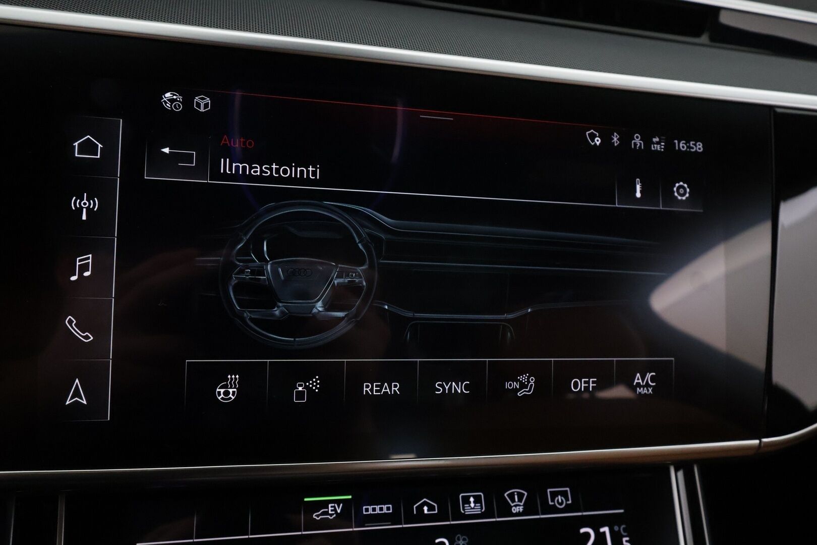 Audi A8 2023 Sedan Lang 60 TFSI e quattro tiptronic - | Nelipyöräohjaus | Imuovet | B&O Advanced 3D | ACC | Night vision | HD Matrix | Ilm. muistipenkit takana hieronnalla | Comfort penkki hieronnalla | Takanäytöt | HUD | 360° | Merkkihuollettu | ALV | 