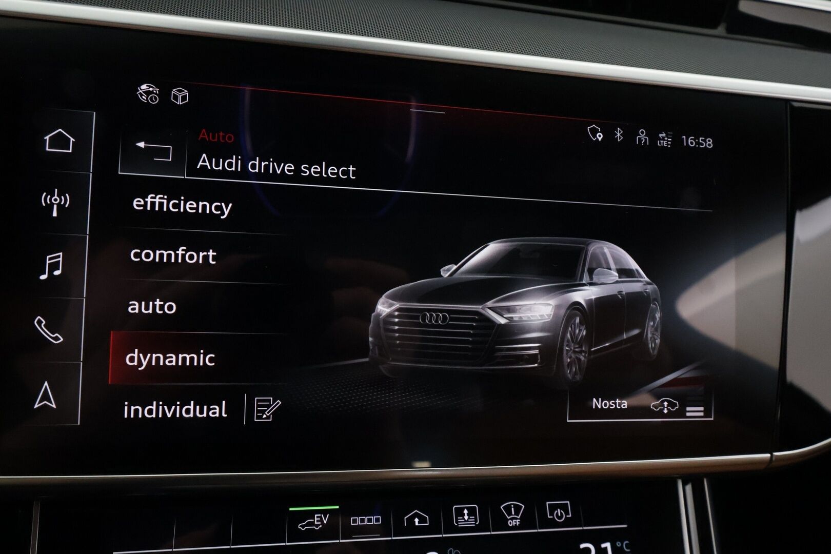 Audi A8 2023 Sedan Lang 60 TFSI e quattro tiptronic - | Nelipyöräohjaus | Imuovet | B&O Advanced 3D | ACC | Night vision | HD Matrix | Ilm. muistipenkit takana hieronnalla | Comfort penkki hieronnalla | Takanäytöt | HUD | 360° | Merkkihuollettu | ALV | 
