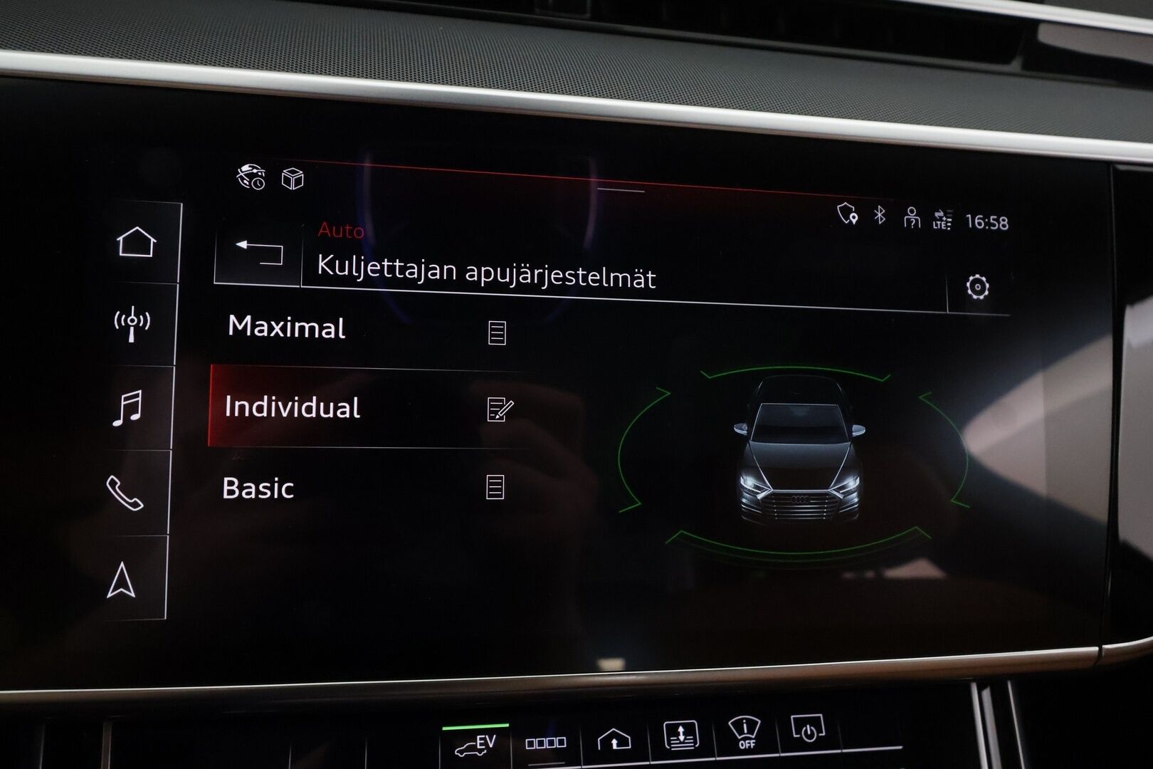Audi A8 2023 Sedan Lang 60 TFSI e quattro tiptronic - | Nelipyöräohjaus | Imuovet | B&O Advanced 3D | ACC | Night vision | HD Matrix | Ilm. muistipenkit takana hieronnalla | Comfort penkki hieronnalla | Takanäytöt | HUD | 360° | Merkkihuollettu | ALV | 