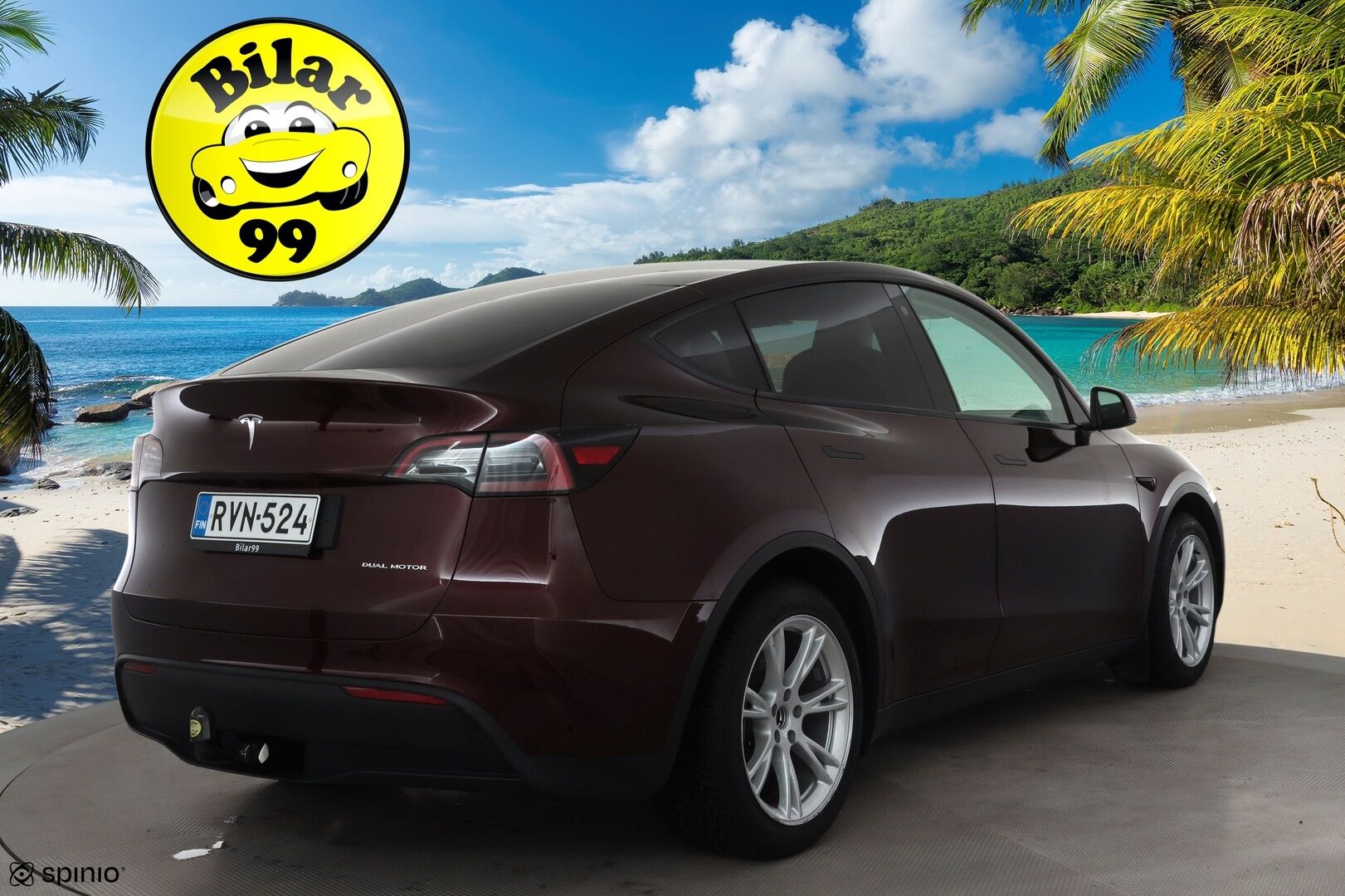 Tesla Model Y 2024 Long Range * Koukku / ILP / ACC / Matrix-LED / Lasikatto / P.kamera / Muistipenkki / Premium Audio * - 1-om Suomi-auto / Akku kuntotarkastettu / 2x Latauskaapelit / Kahdet renkaat 