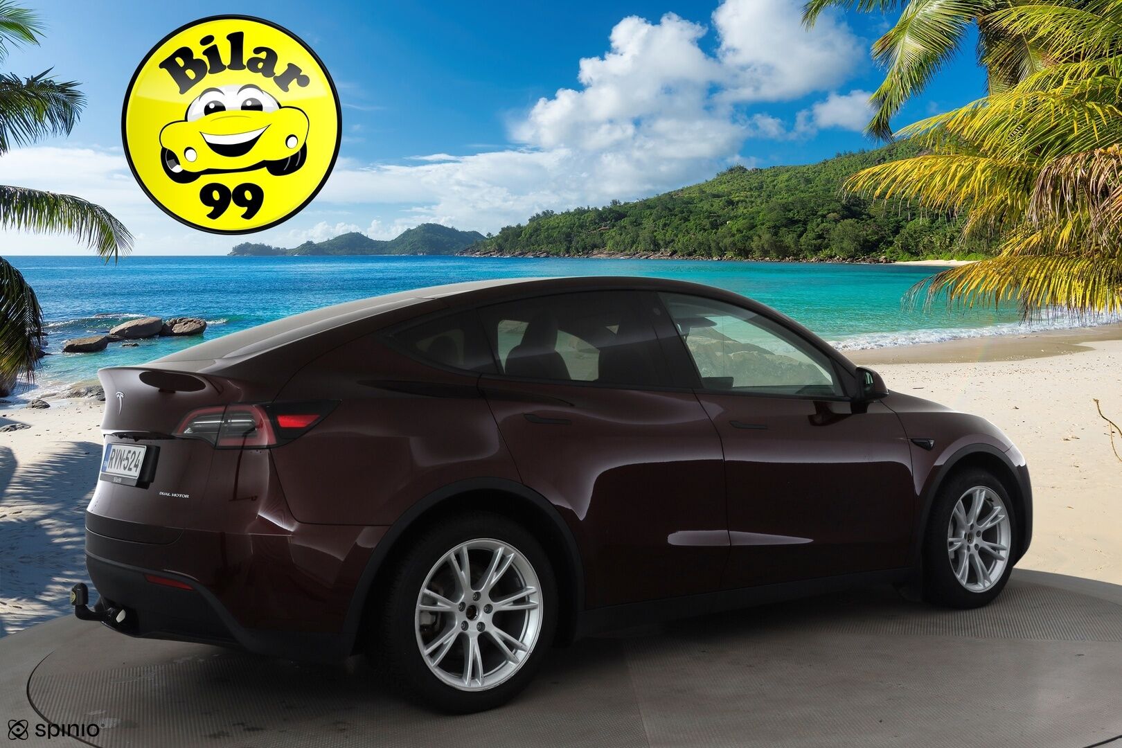 Tesla Model Y 2024 Long Range * Koukku / ILP / ACC / Matrix-LED / Lasikatto / P.kamera / Muistipenkki / Premium Audio * - 1-om Suomi-auto / Akku kuntotarkastettu / 2x Latauskaapelit / Kahdet renkaat 