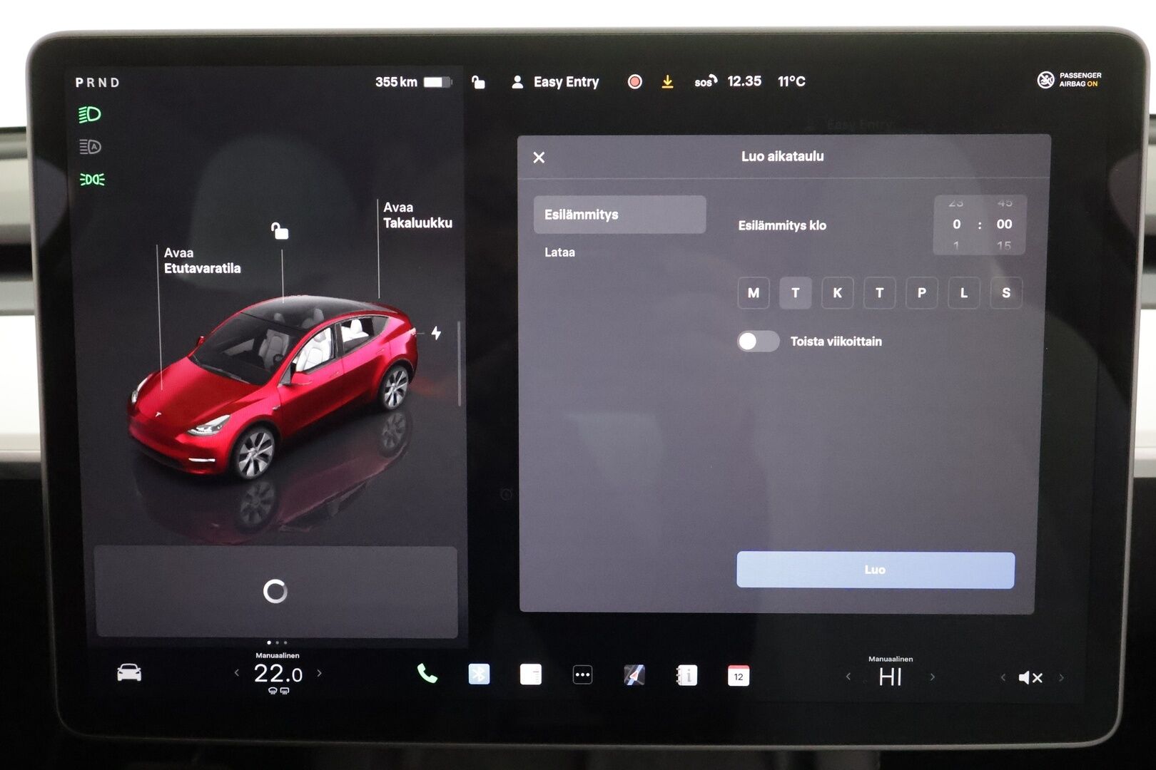 Tesla Model Y 2024 Long Range * Koukku / ILP / ACC / Matrix-LED / Lasikatto / P.kamera / Muistipenkki / Premium Audio * - 1-om Suomi-auto / Akku kuntotarkastettu / 2x Latauskaapelit / Kahdet renkaat 