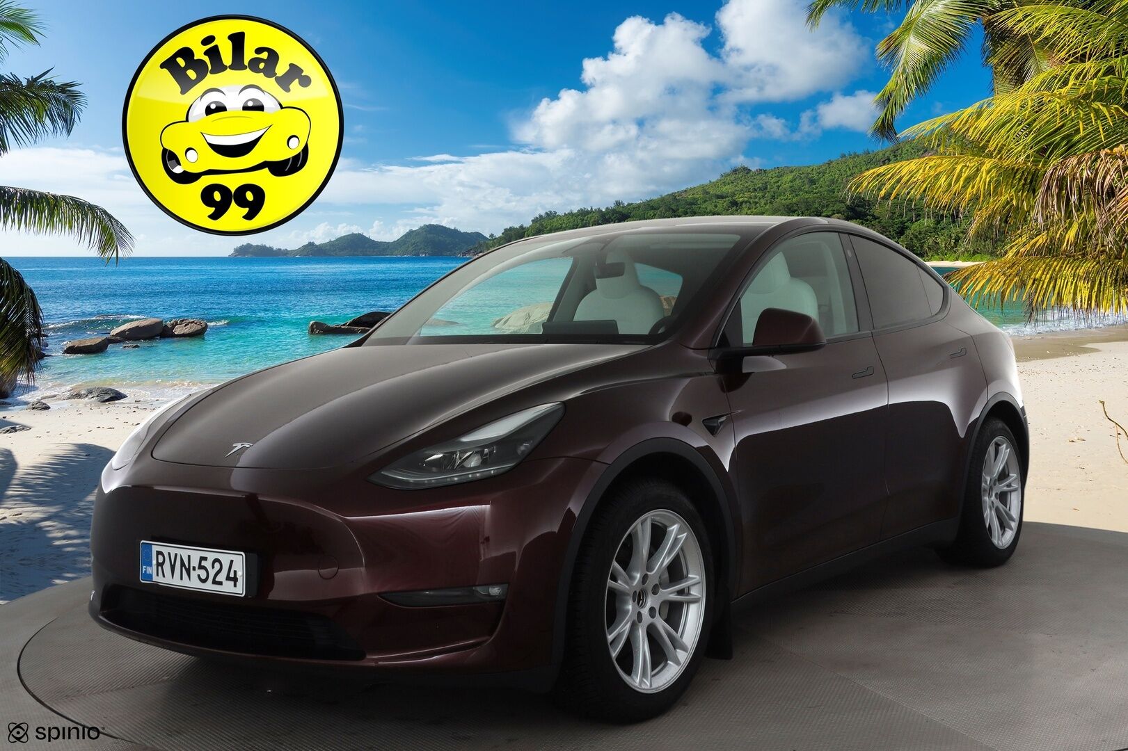 Tesla Model Y 2024 Long Range * Koukku / ILP / ACC / Matrix-LED / Lasikatto / P.kamera / Muistipenkki / Premium Audio * - 1-om Suomi-auto / Akku kuntotarkastettu / 2x Latauskaapelit / Kahdet renkaat 