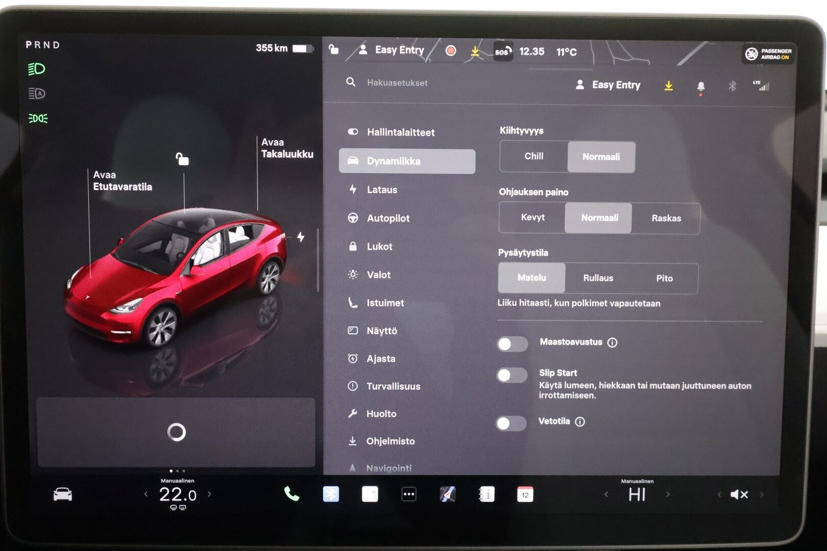 Tesla Model Y 2024 Long Range * Koukku / ILP / ACC / Matrix-LED / Lasikatto / P.kamera / Muistipenkki / Premium Audio * - 1-om Suomi-auto / Akku kuntotarkastettu / 2x Latauskaapelit / Kahdet renkaat 