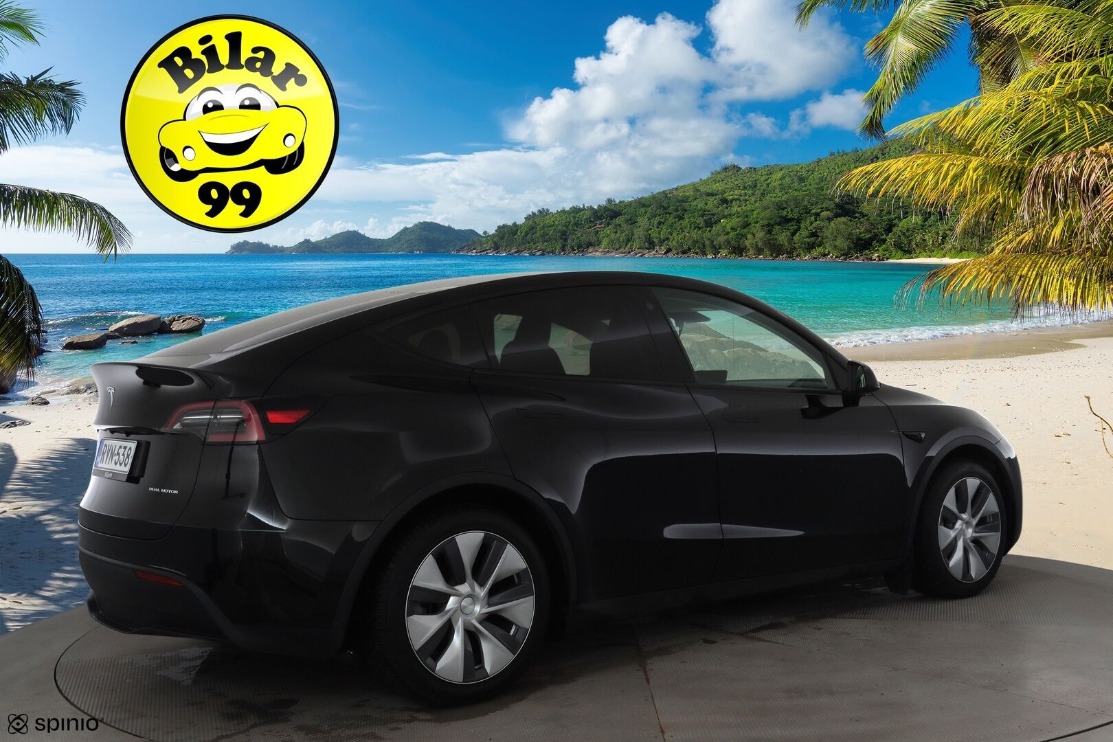 Tesla Model Y 2024 Long Range * Koukku / ILP / ACC / Lasikatto / Matrix-LED / P.Kamera / Muistipenkki / Premium Audio / Navi / Keyless * - 1-om Suomi-auto / Akku kuntotarkastettu / Kahdet renkaat aluvanteilla / 2x Latauskaapelit