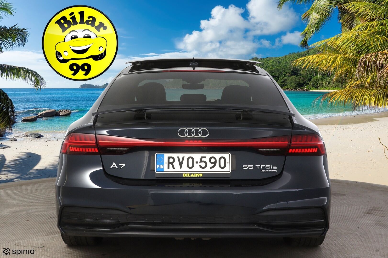 Audi A7 2020 Business Sport 55 TFSI e quattro S tronic S-Line * Adapt. Cruise / Panorama / 360-Kamera / Bang&Olufsen * - 3,99 % KORKOTARJOUS TÄHÄN AUTOON - * Loistavat varusteet / Todella näyttävä yksilö*