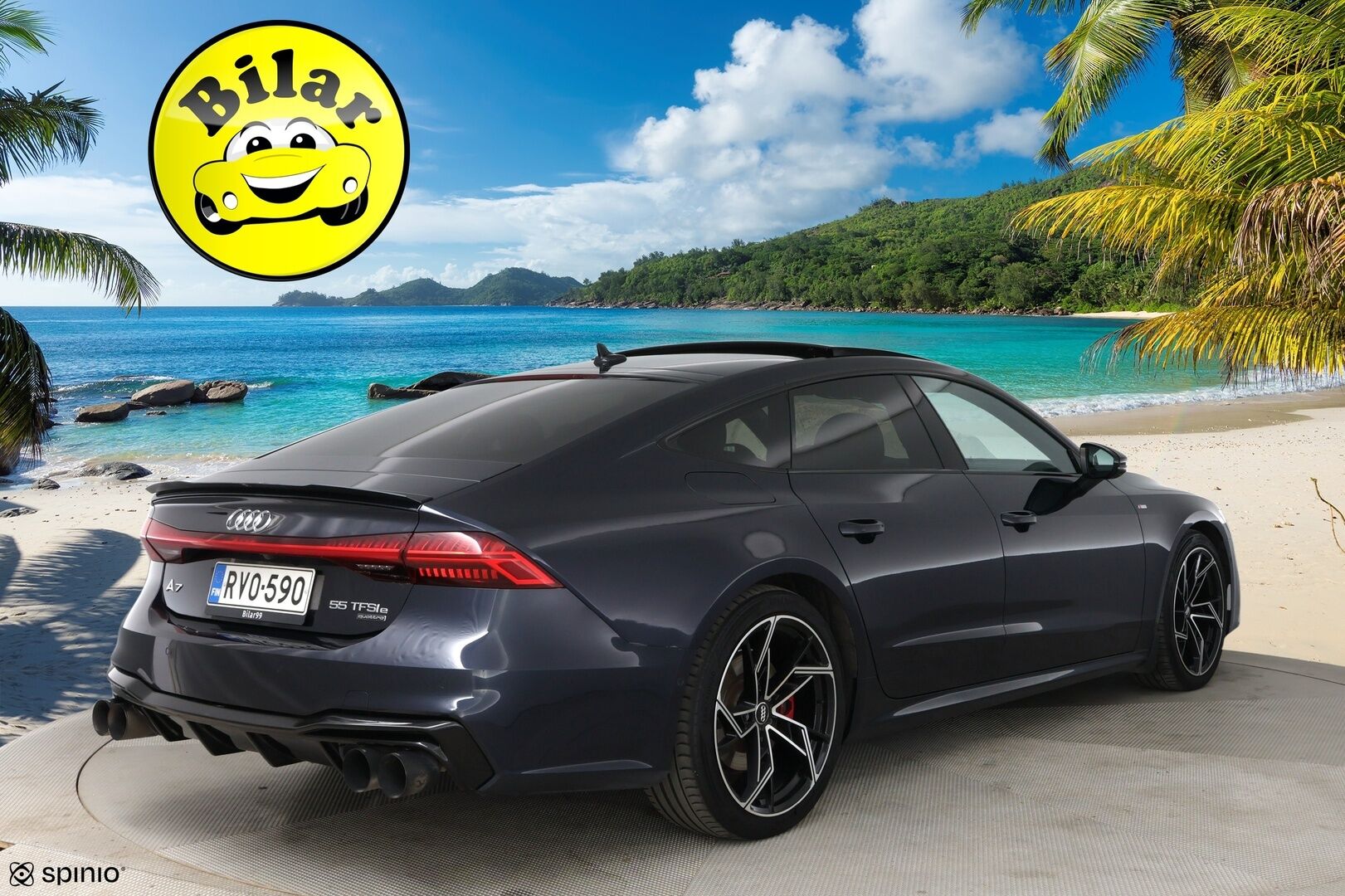 Audi A7 2020 Business Sport 55 TFSI e quattro S tronic S-Line - | Laser-Matrix | 360° | Bang&Olufsen | Kattoluukku | Apple&Android | Flat Bottom | Virtual Cockpit