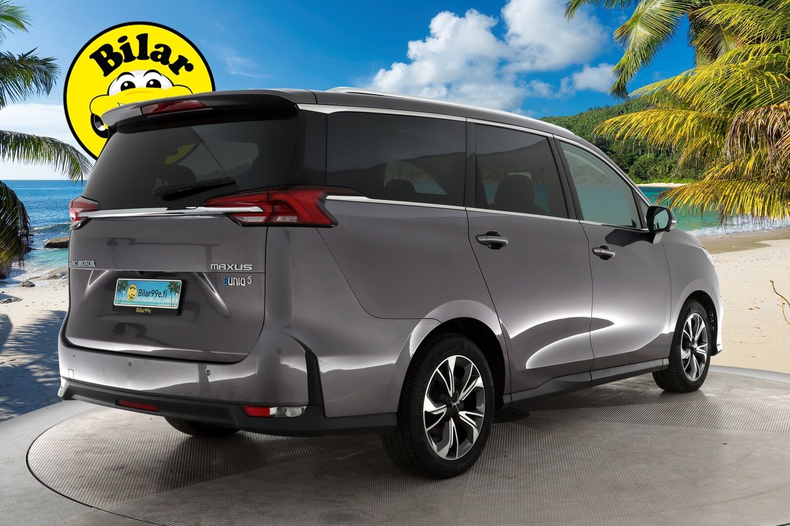 MAXUS EUNIQ 2021 5 Grand Wagon 7 paikkainen - Exclusive - ACC | Nahkasisusta | Sähköpenkki | 360-Kamera | Apple Carplay 