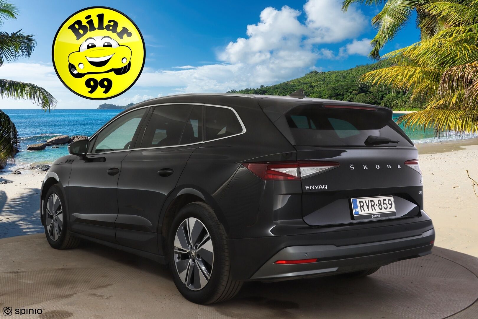 Skoda Enyaq 2021 80 iV 82kWh * Metalliväri / Peruutuskamera /  Crystal- Led * - Kahdet huippukuntoiset renkaat / 2x Vanteet / 2x Avain / Näyttävä isoakkuinen * - HULLUT AVAJAISHULINAT KORKOTARJOUS 3,29 %