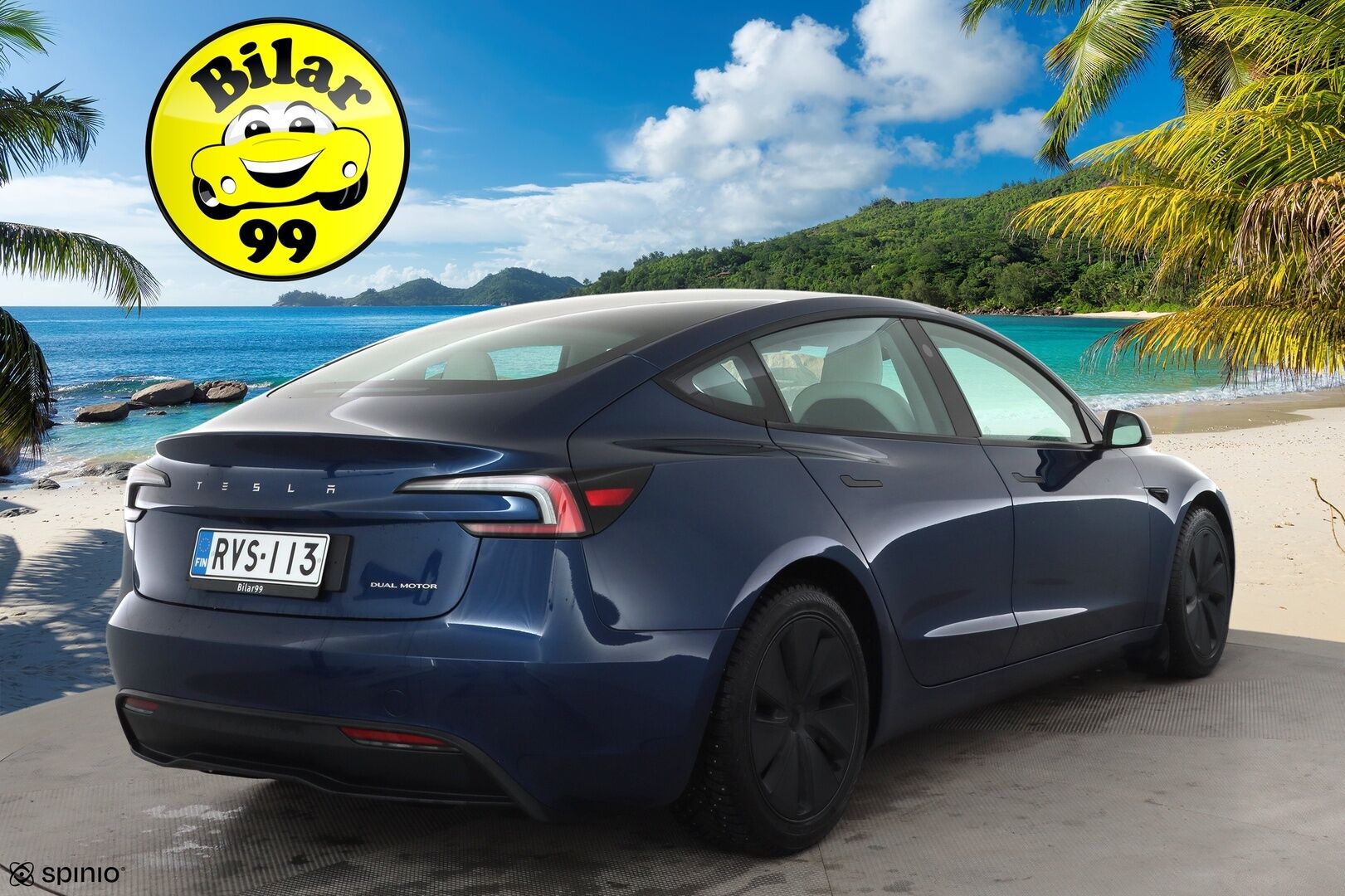 Tesla Model 3 2024 Long Range * Koukku / ILP / ACC / Lasikatto / Matrix-LED / P.Kamera / Ilmastoitu Muistipenkki / Premium Audio * - Suomi-auto / Kahdet renkaat aluvanteilla