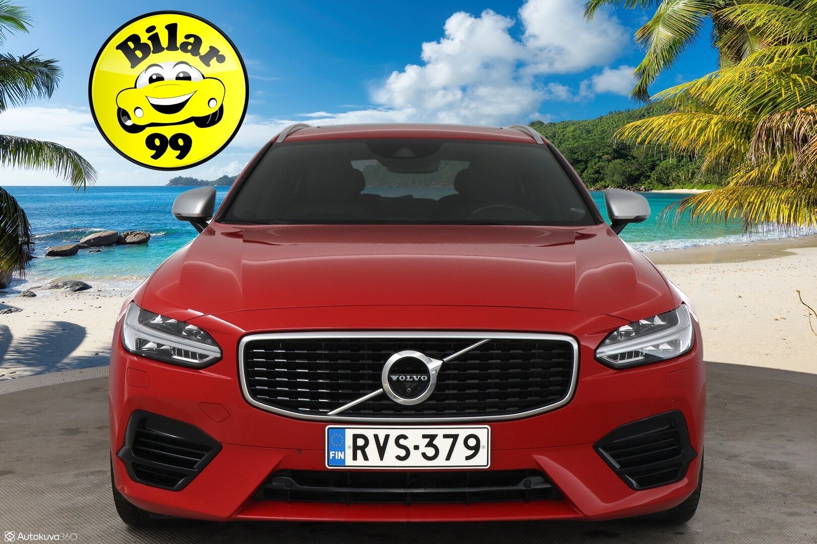Volvo V90 2019 T8 AWD Recharge R-Desing Aut MY19 / Adapt.Vakkari / Webasto / Panorama / Harman&Kardon / 360° Kamera / HUD / BLIS / Navigointi - 3,99 % KORKOTARJOUS TÄHÄN AUTOON - Jakohihna juuri vaihdettu!